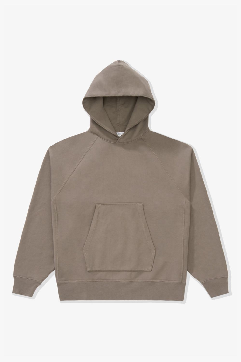Full front-facing flat overview of LW680 Super Weighted Hoodie in Deep Cement