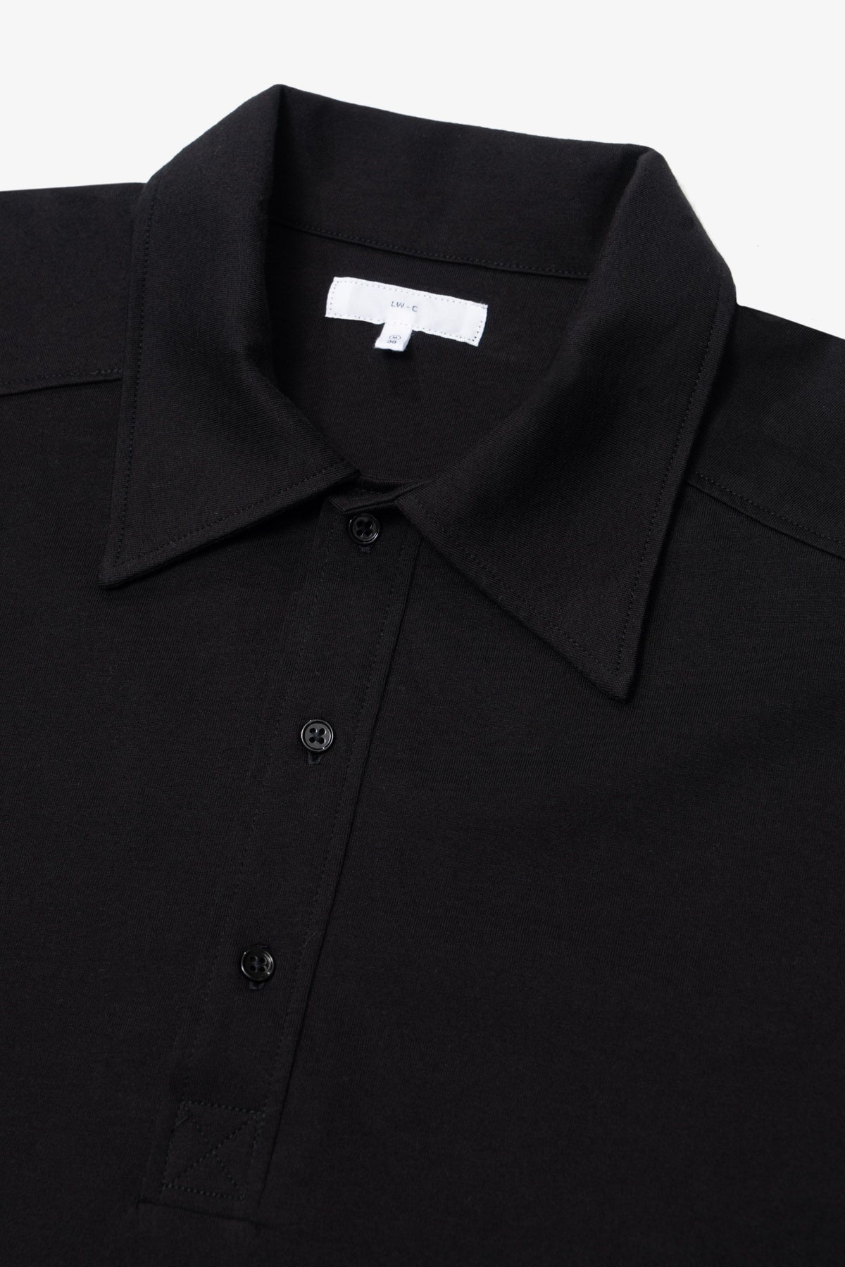 L/S WALTER POLO - BLACK