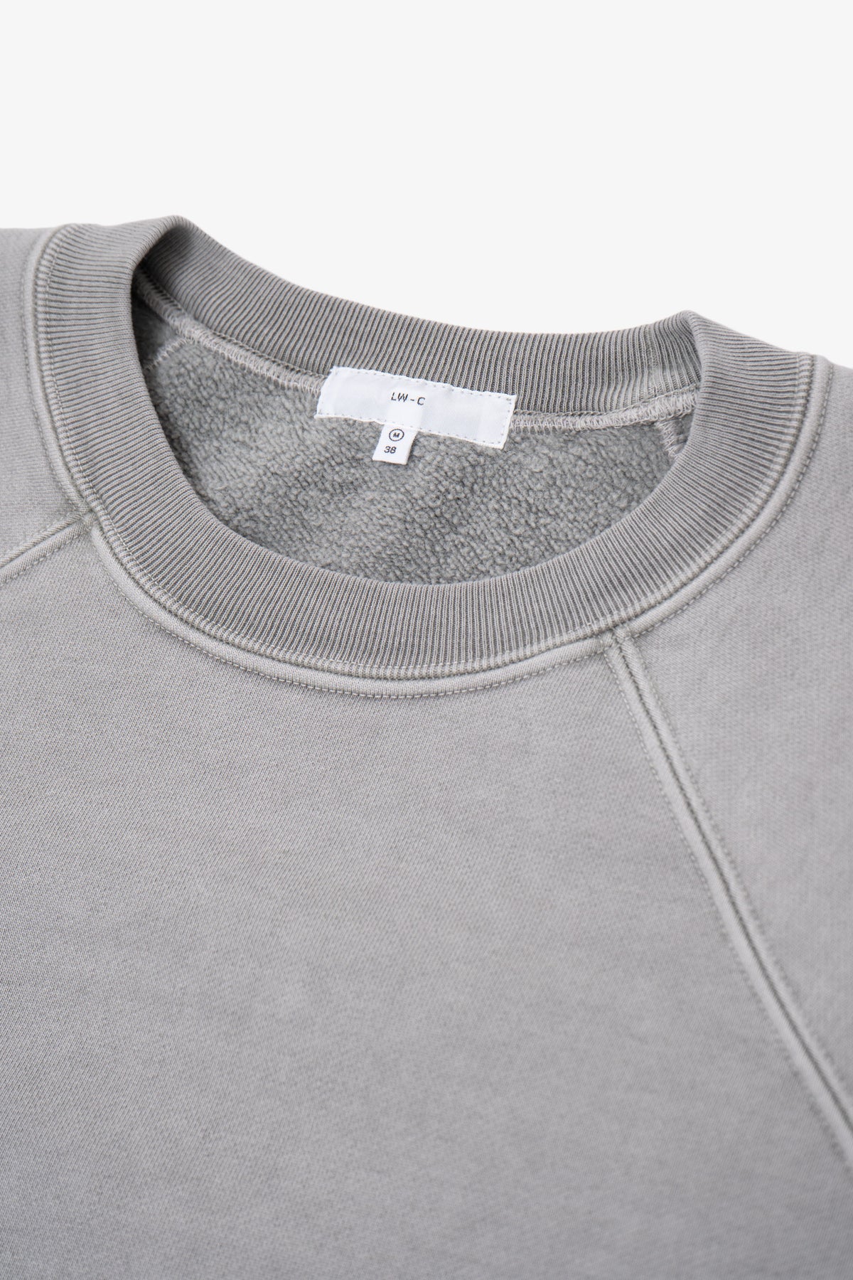 HEAVY GUSSET CREWNECK - PIGMENT CHALK
