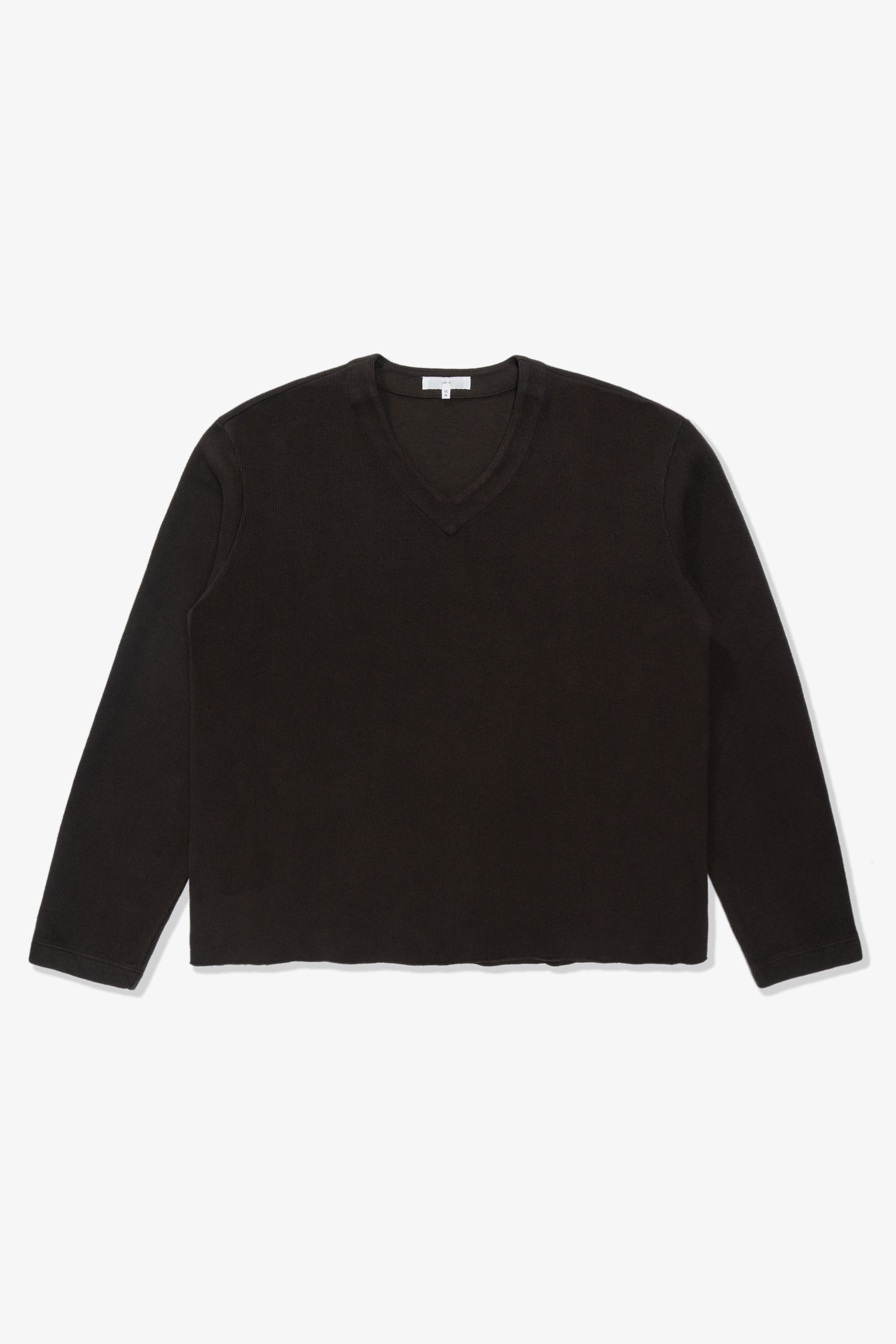 CROPPED V-NECK SWEATER - TIMBER – LADY WHITE CO.