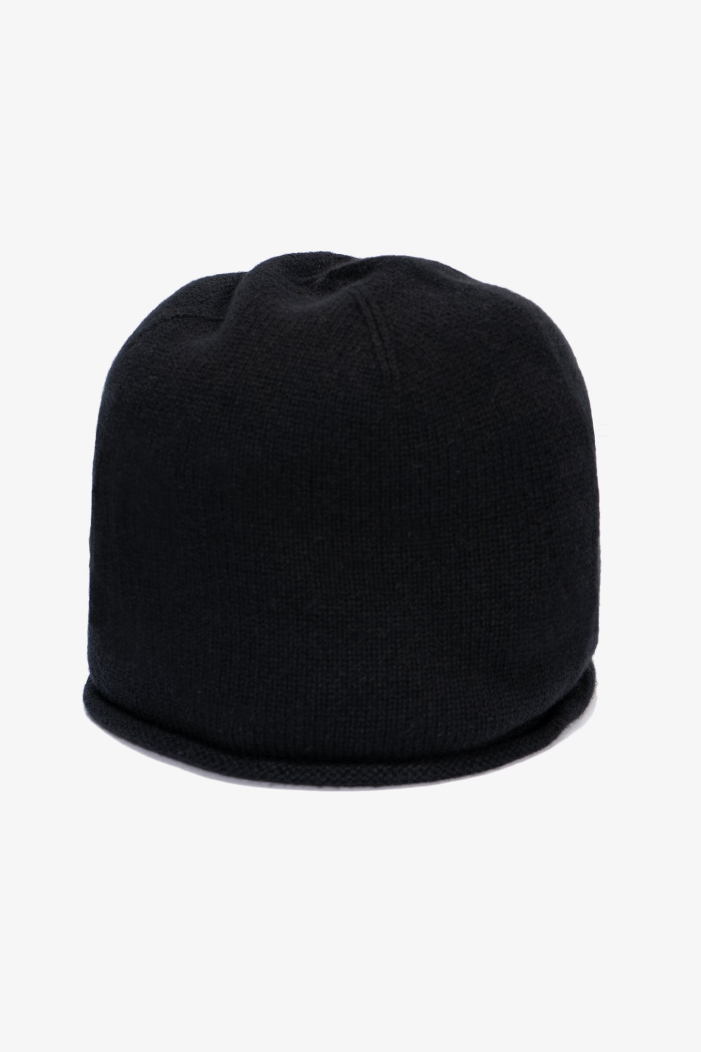 Full length lay-flat of LW036 Ambrosia Beanie in black