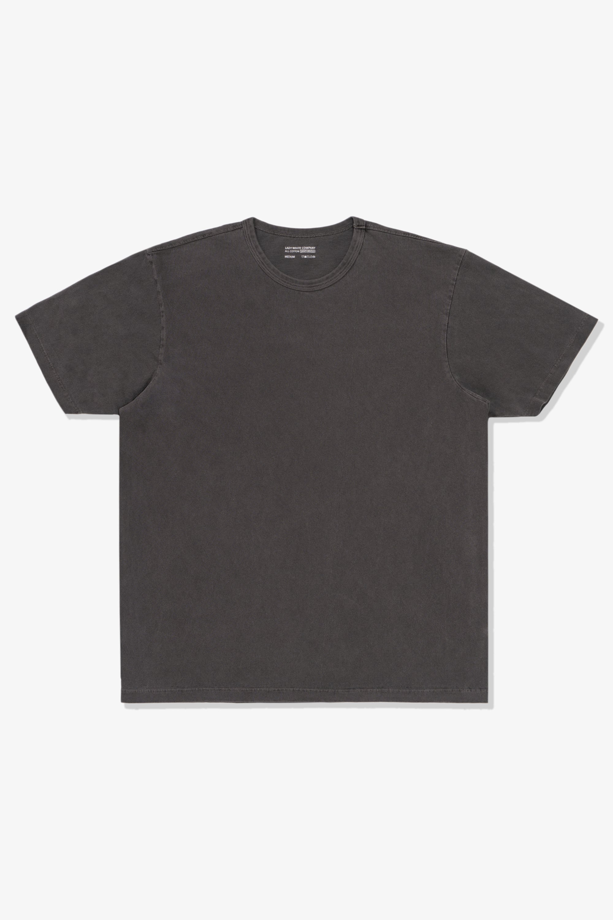 Full-length flat-lay photo of LW101 Our T-shirt in Grindle