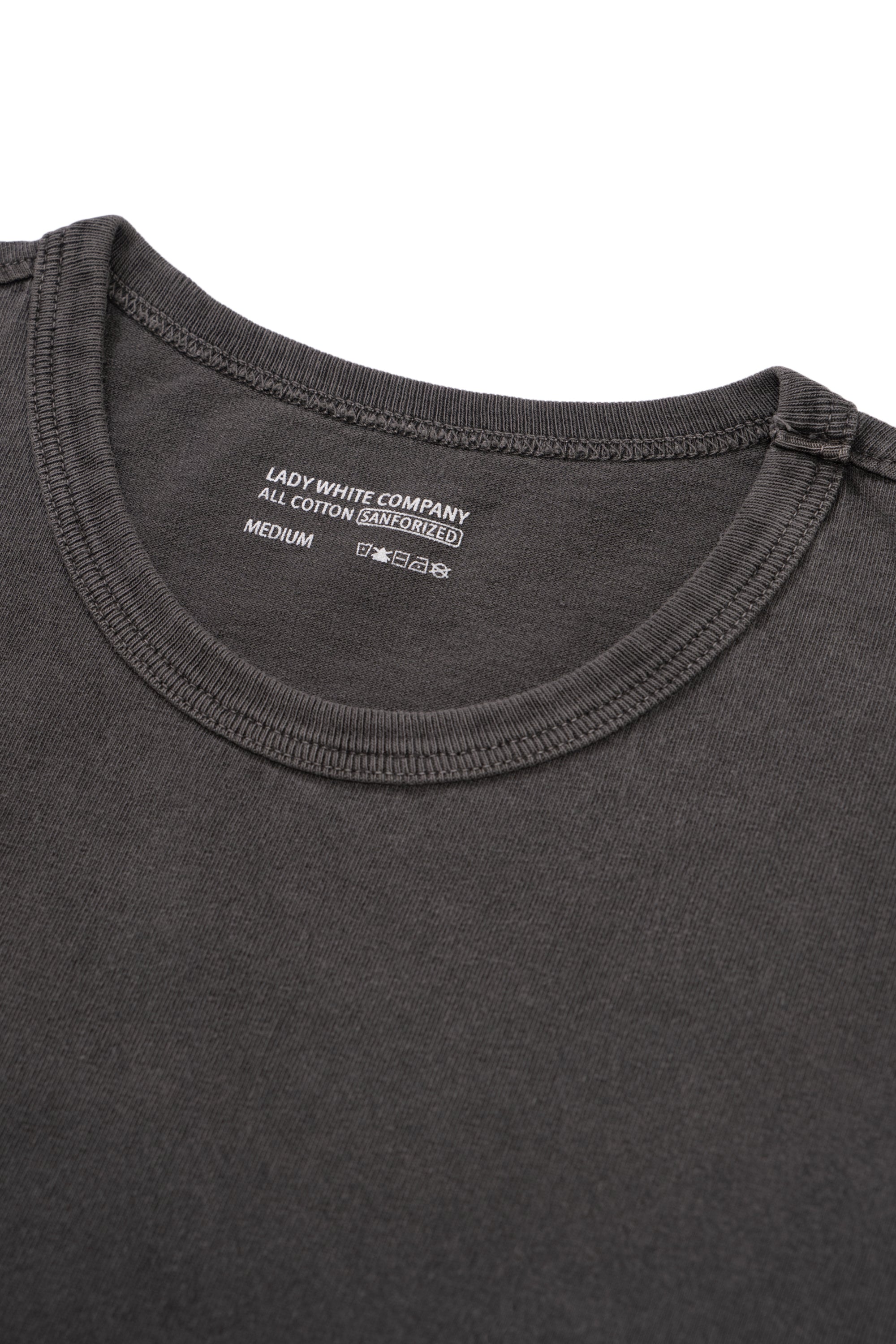 Collar detail of LW101 Our T-shirt