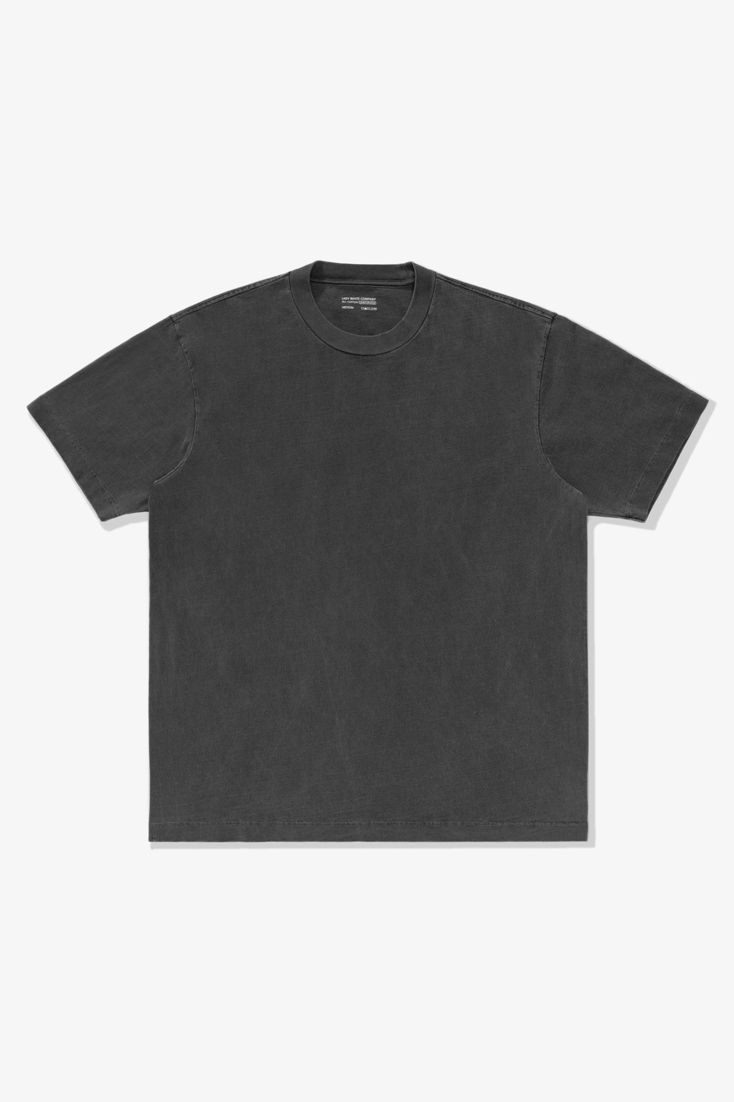Front-facing flat overview of LW102 Municipal T-shirt in Grindle
