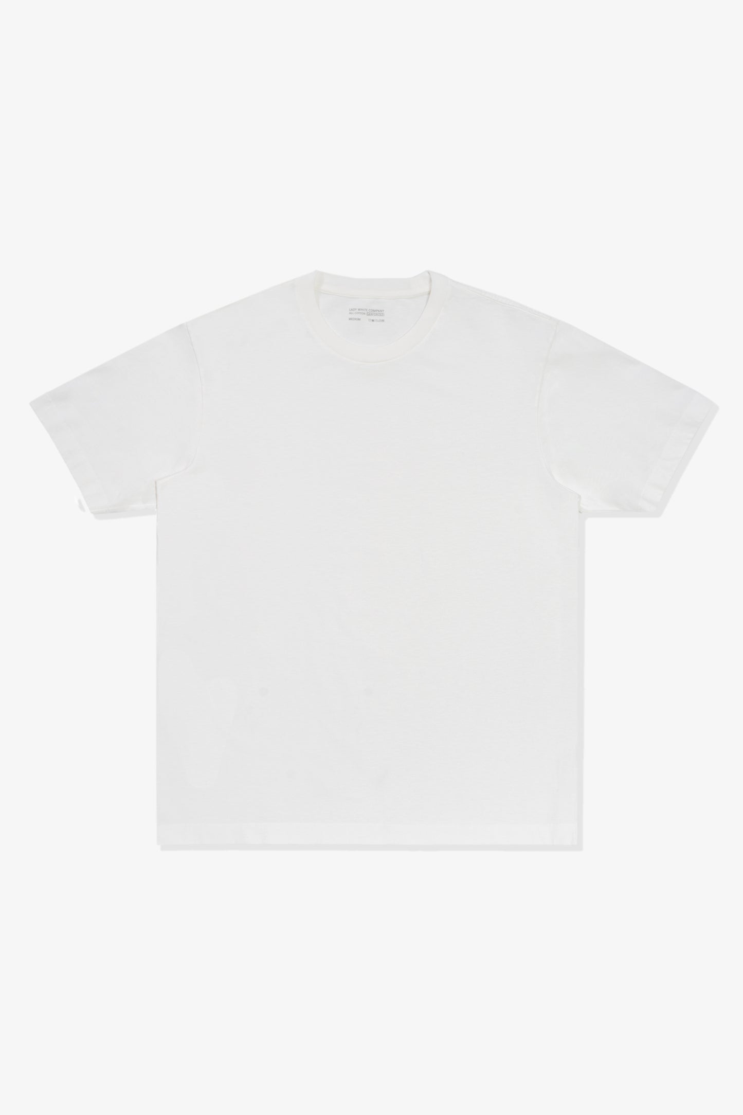 Front-facing flat overview of LW102 Municipal T-shirt in White