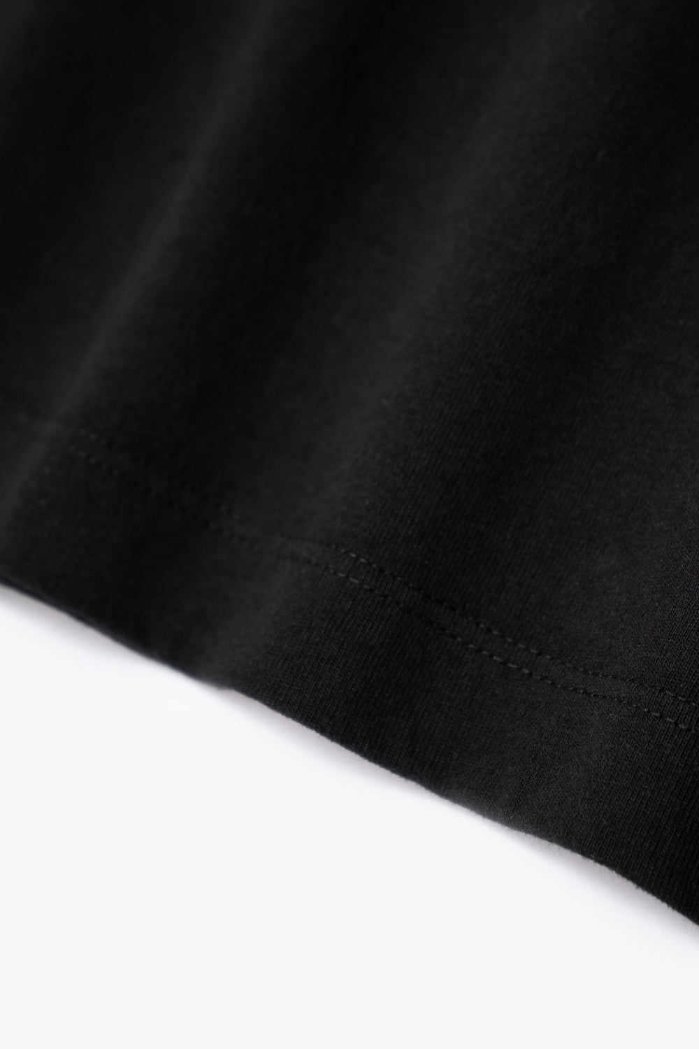 Close-up of fabric ripple of LW102LS LS Municipal Pocket T-shirt in black