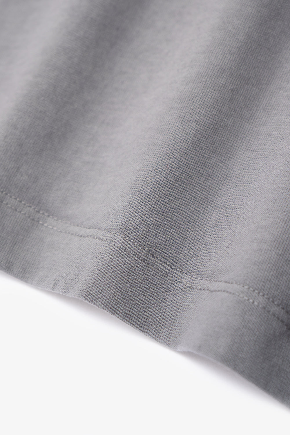 Close-up of fabric ripple of LW102LS LS Municipal Pocket T-shirt in kelp