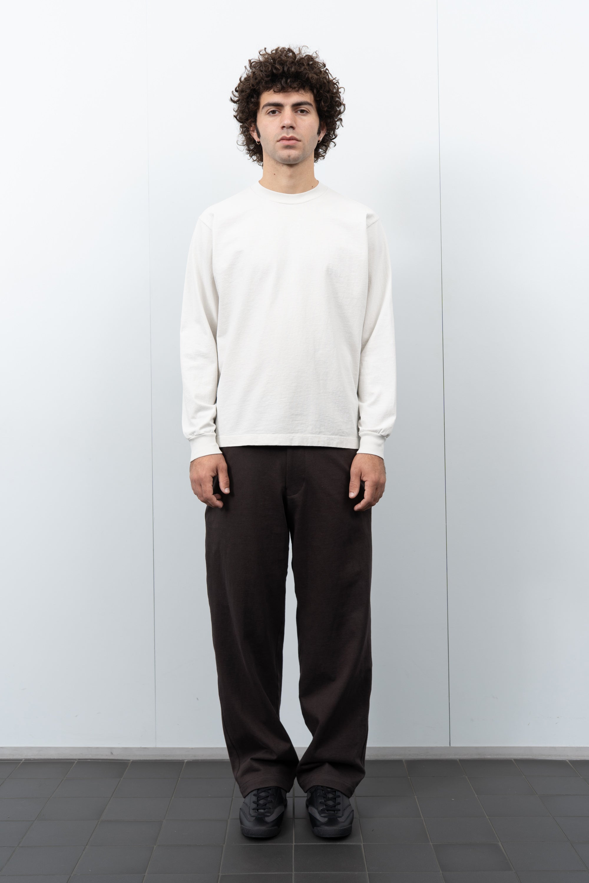LW102LS LS Municipal T-shirt on a model