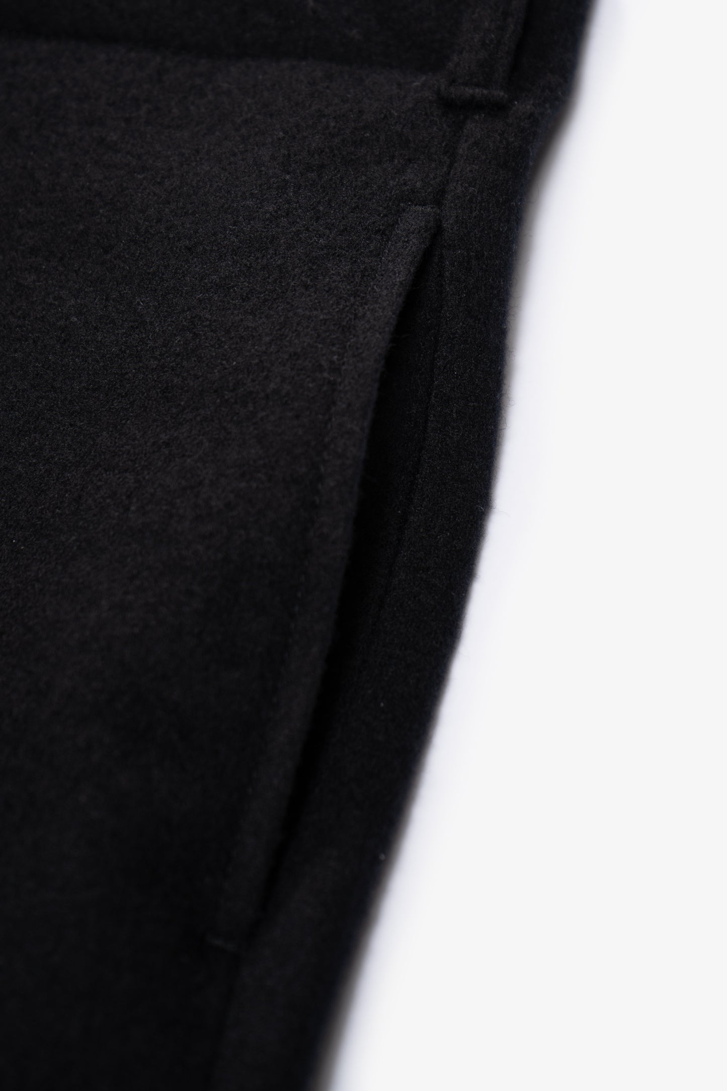CRATER WOOL TROUSER - BLACK
