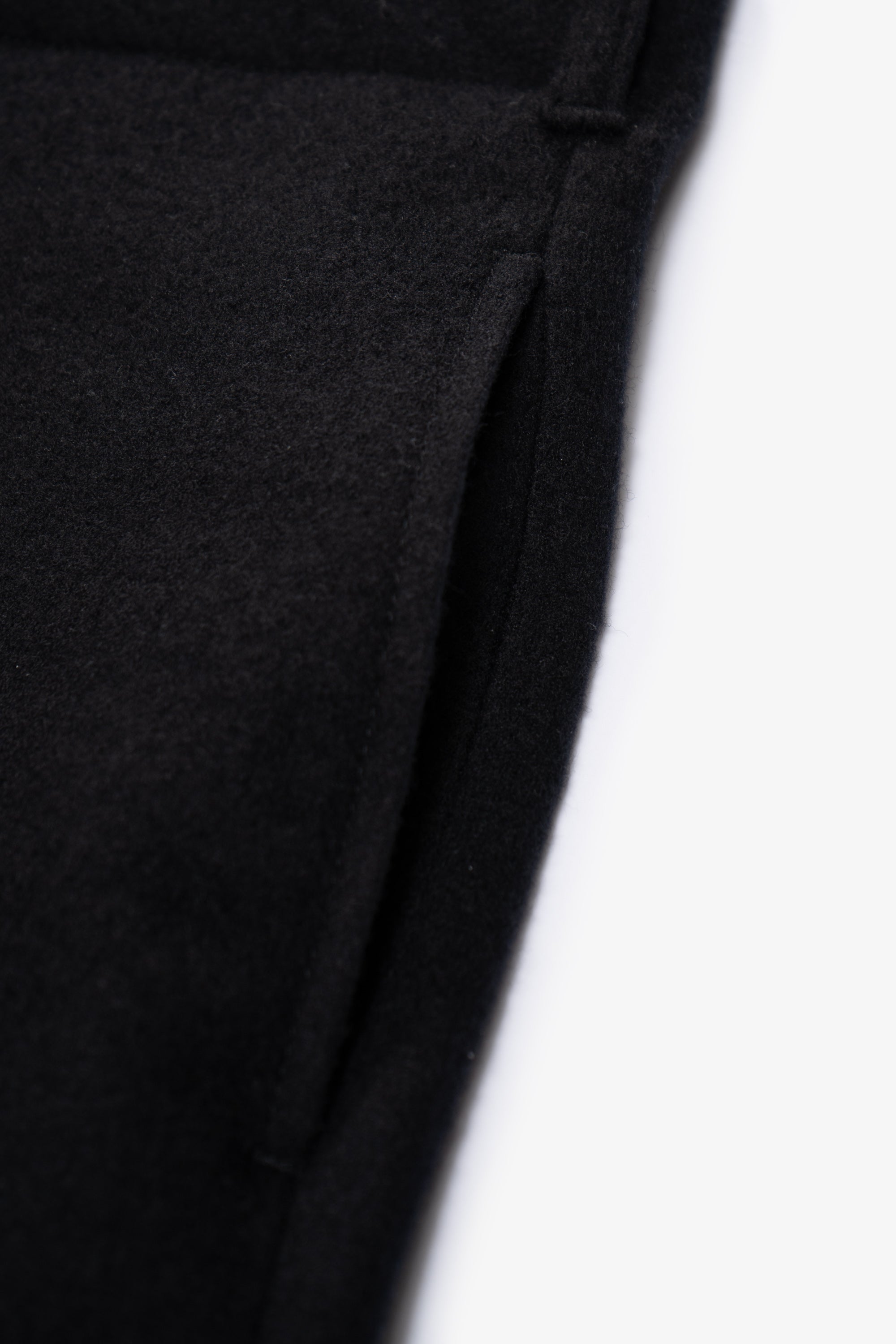 CRATER WOOL TROUSER - BLACK