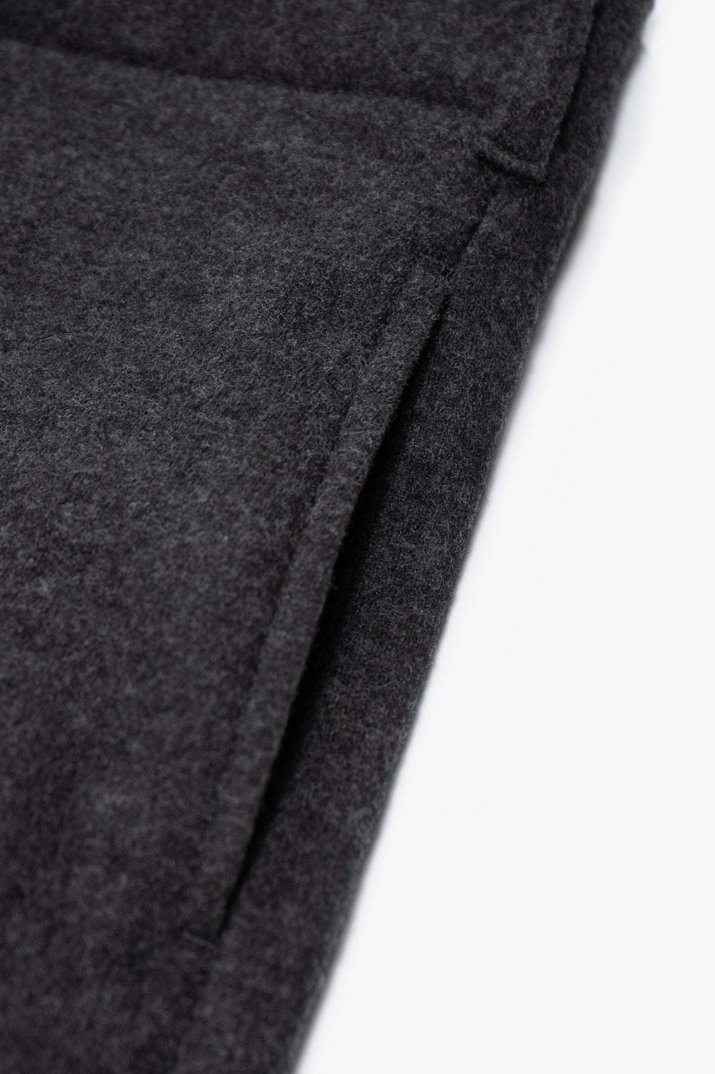 CRATER WOOL TROUSER - CHARCOAL