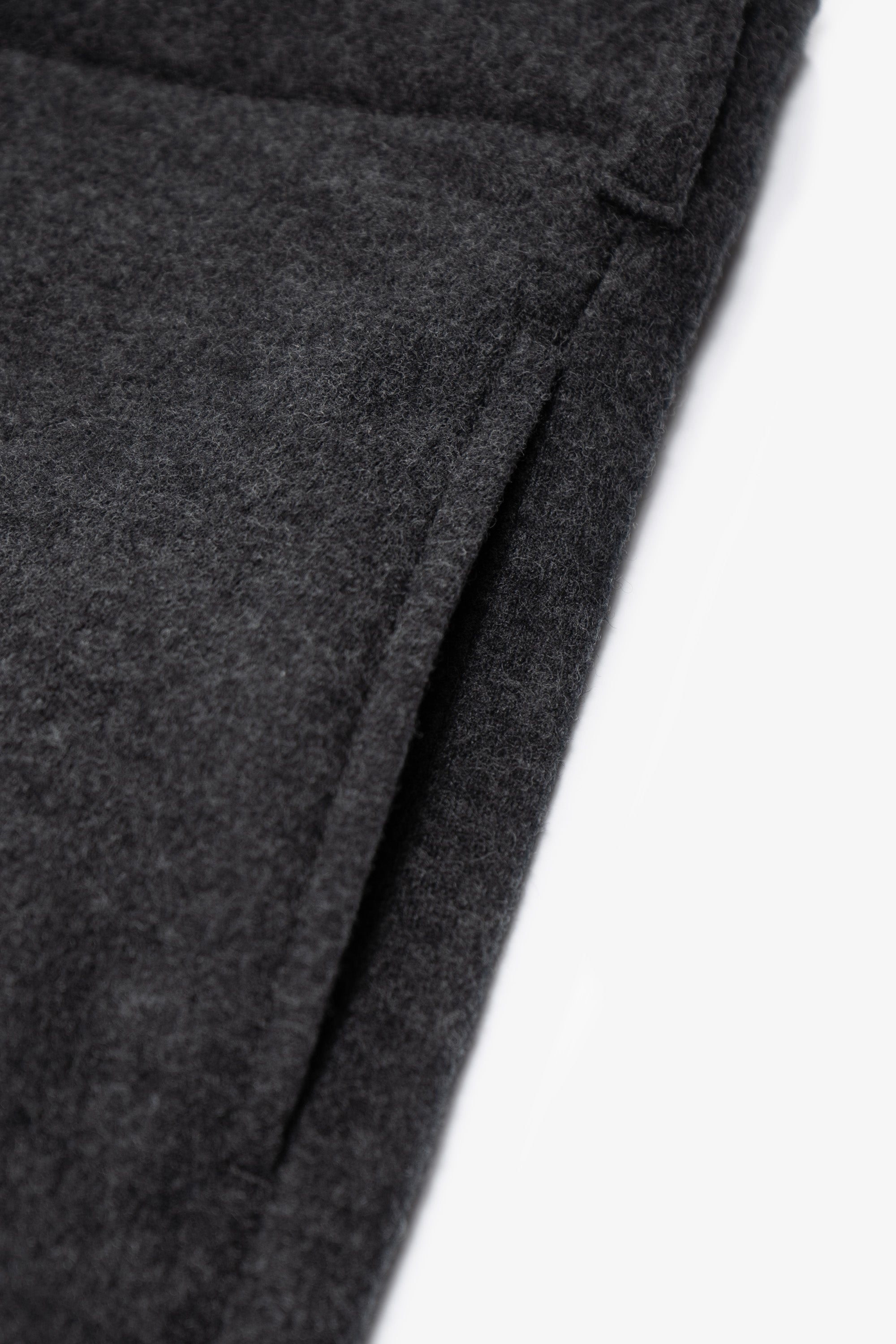 CRATER WOOL TROUSER - CHARCOAL