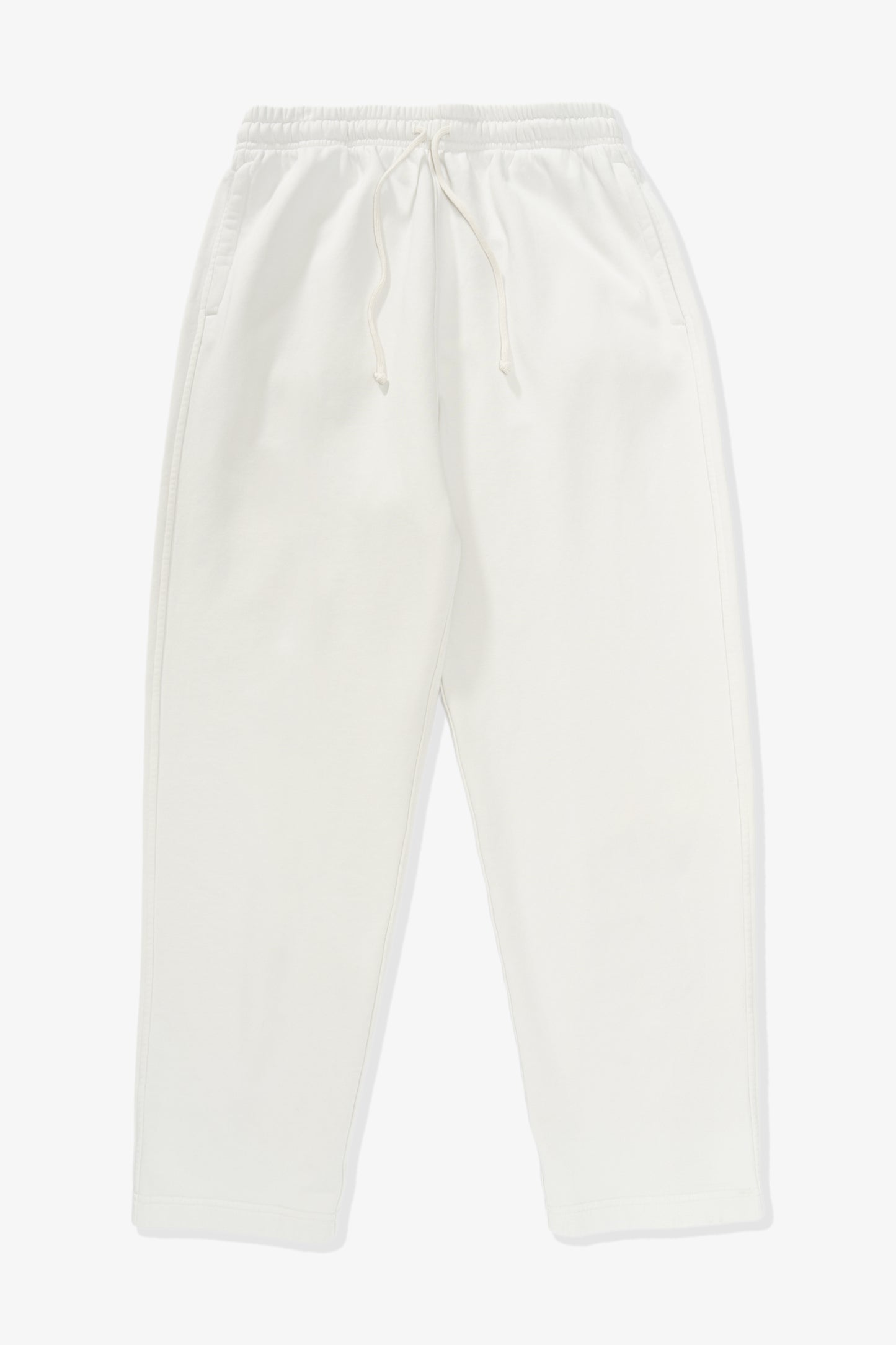 Front full-facing flat overview of LW1144M Midweight Sweatpants in Off White