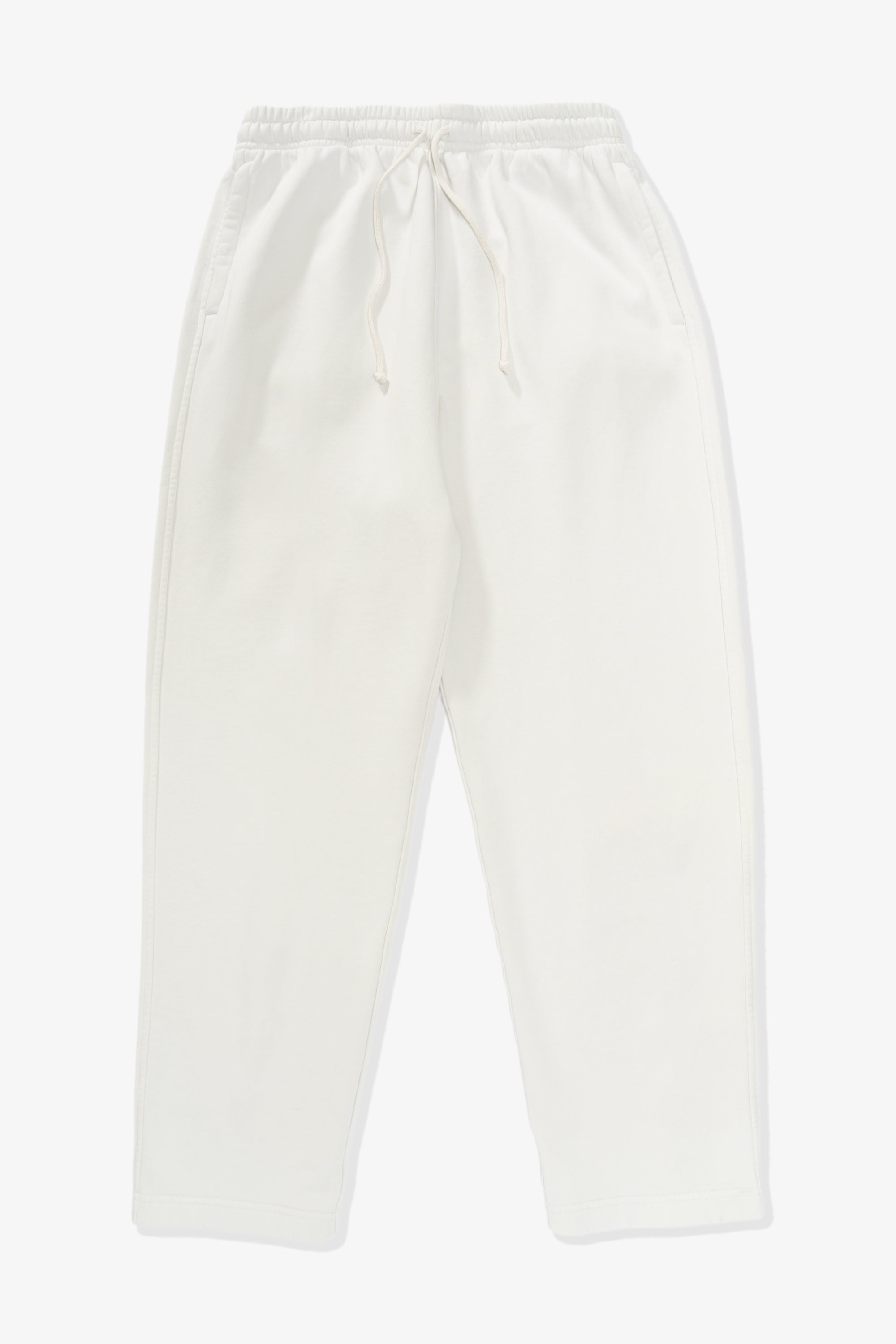 Front full-facing flat overview of LW1144M Midweight Sweatpants in Off White