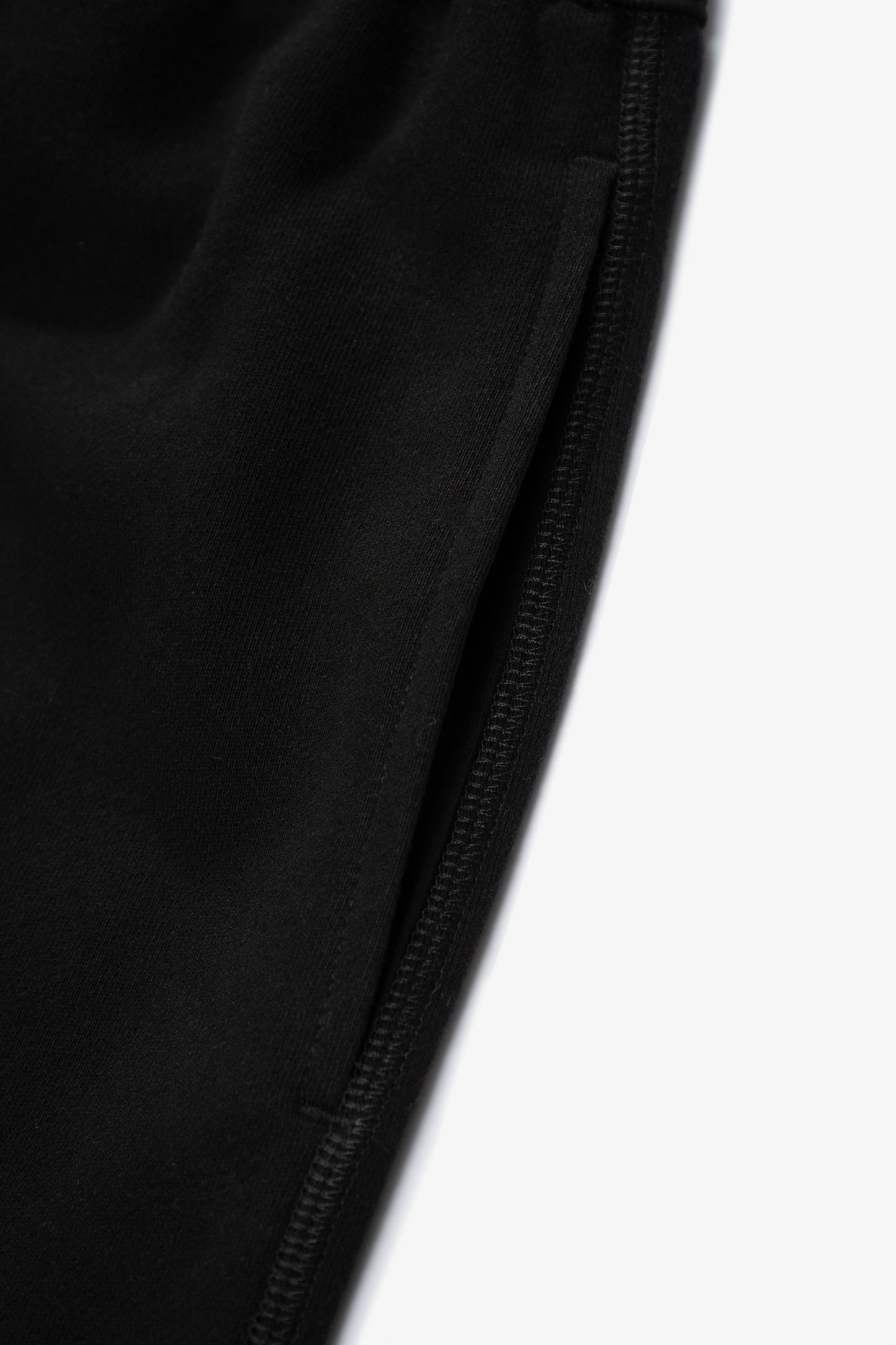 Pocket detail of LW1155 Woven WB Sweatpant in Black