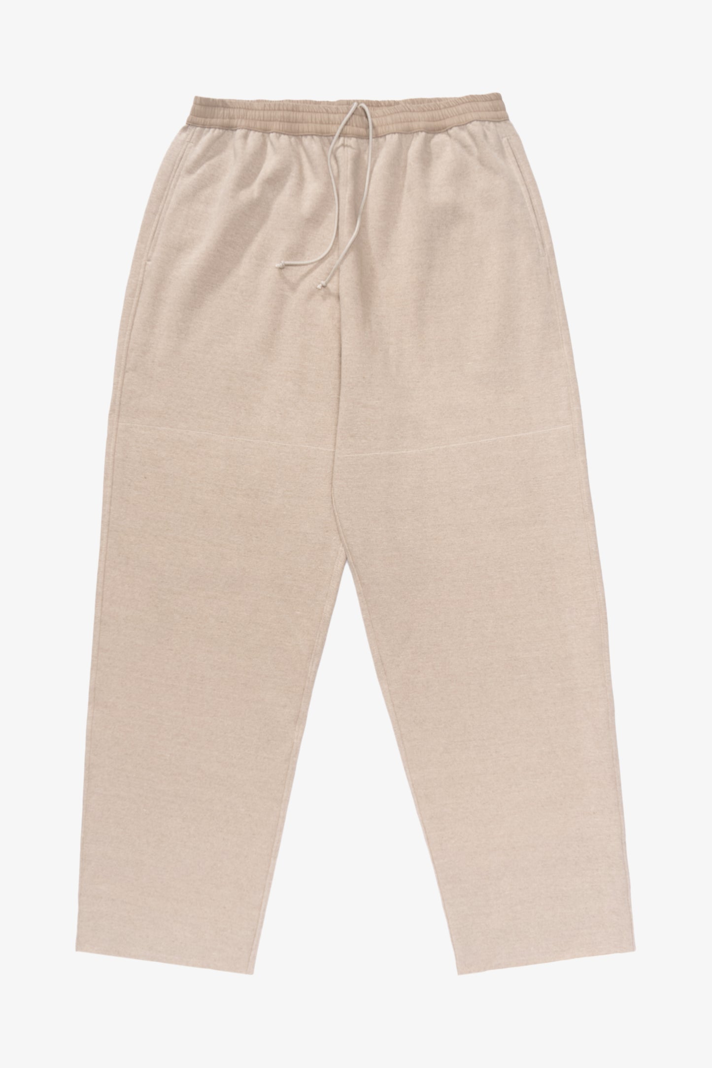 Front full-facing flat overview of LW1155SL Silk Linen Woven WB Sweatpant in Natural