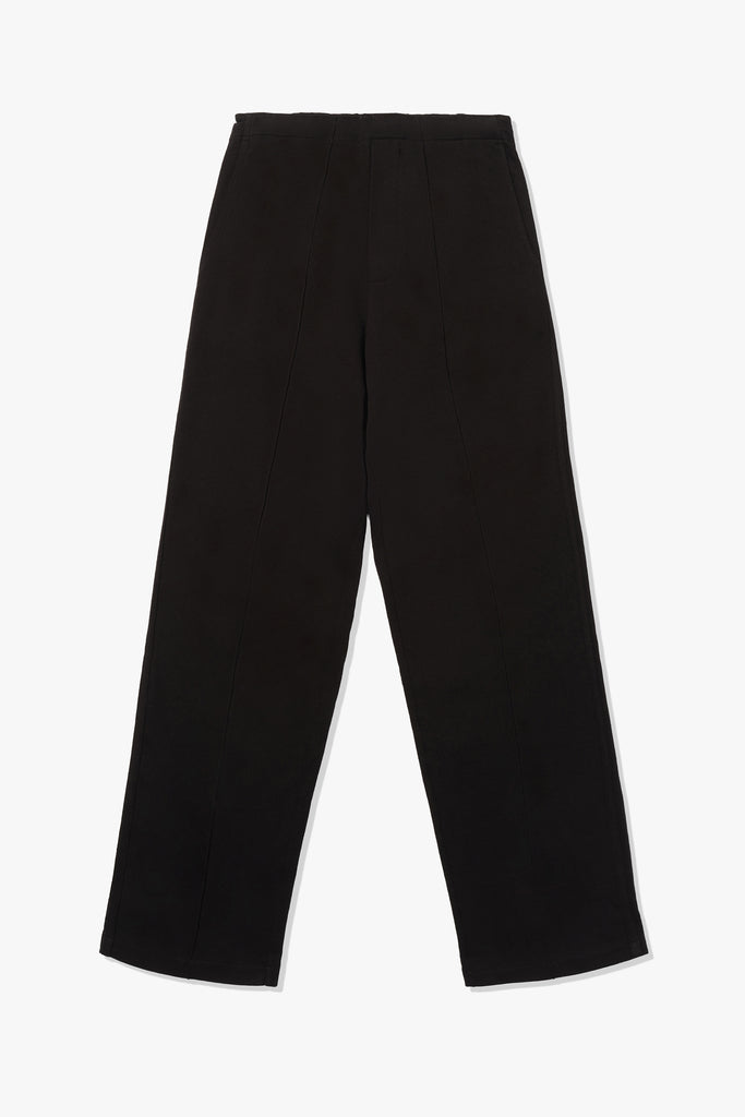 TEXTURED BAND PANT - BLACK