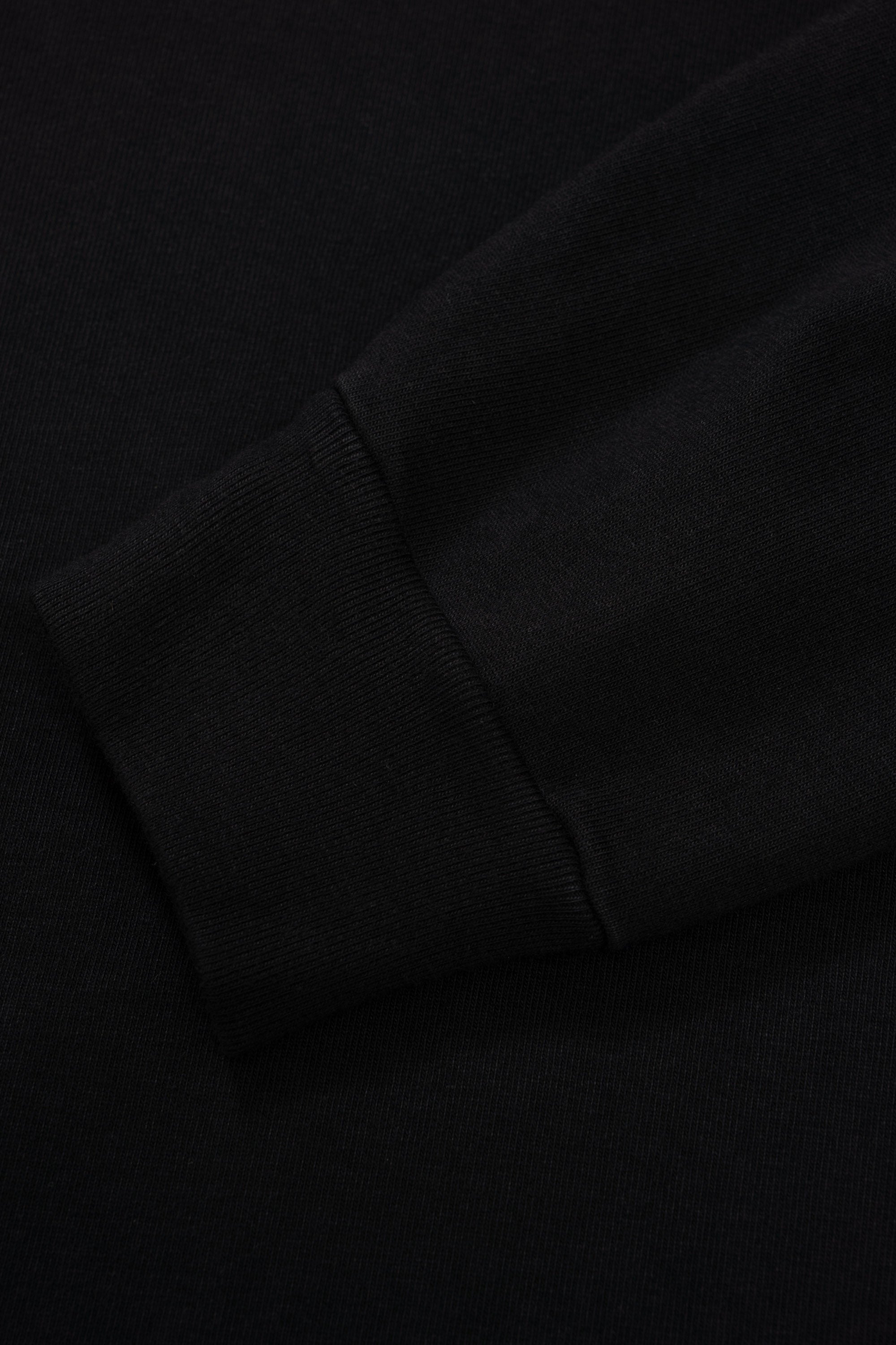 Cuff detail of LW130LS Rugby T-shirt in Black