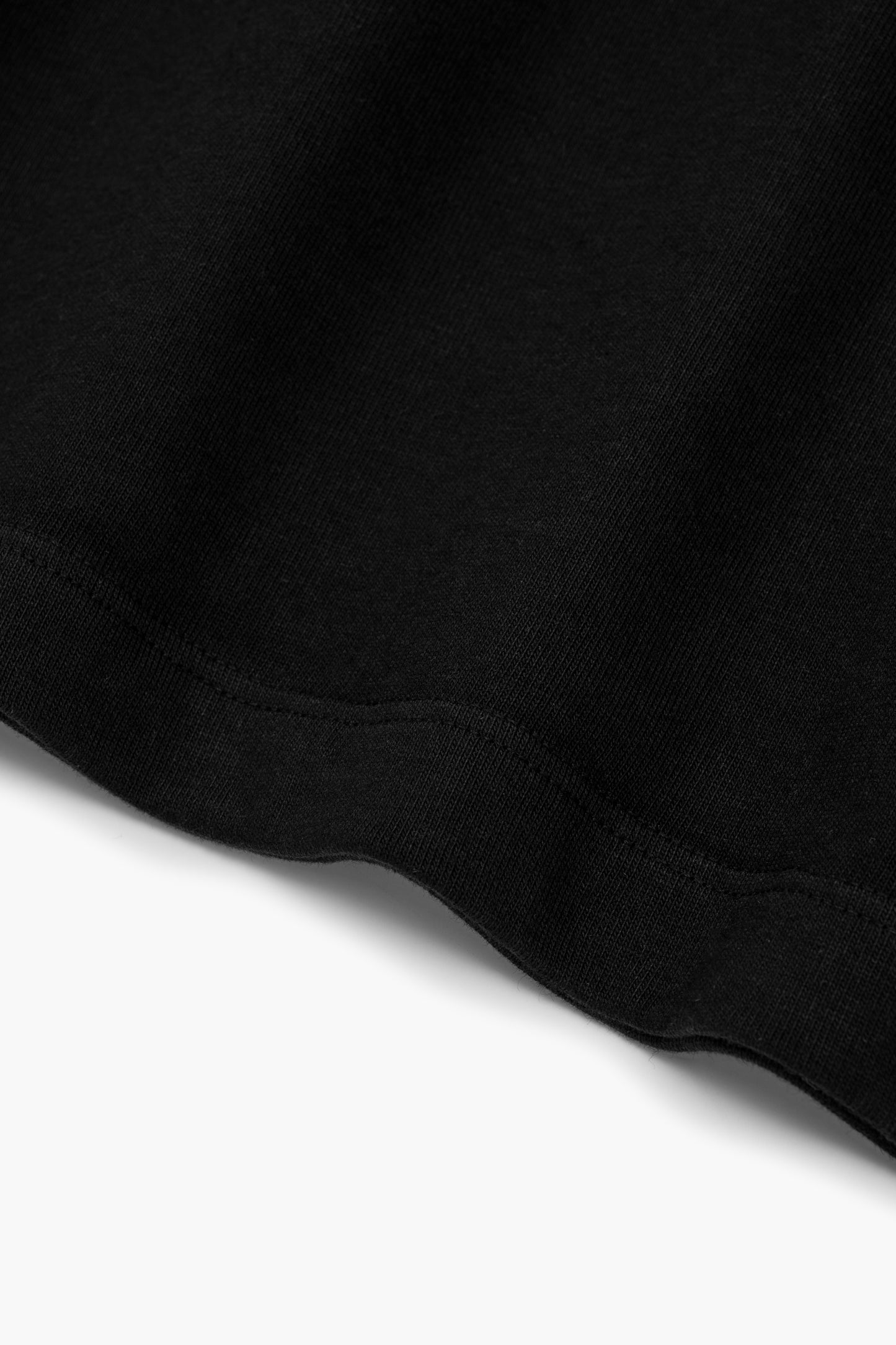 Fabric ripple of LW130T Rugby T-shirt in Black