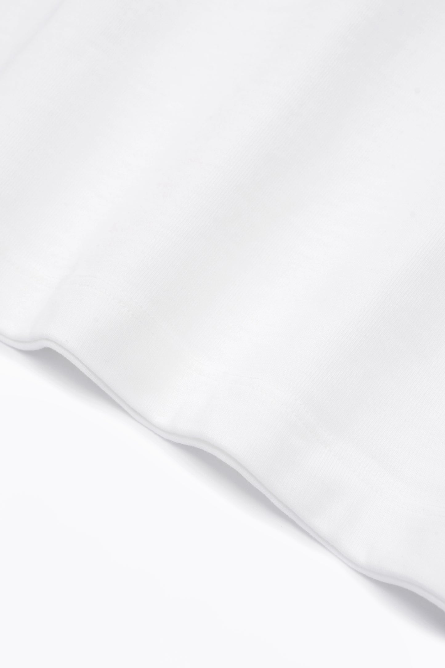 Fabric ripple of LW130T Rugby T-shirt in White