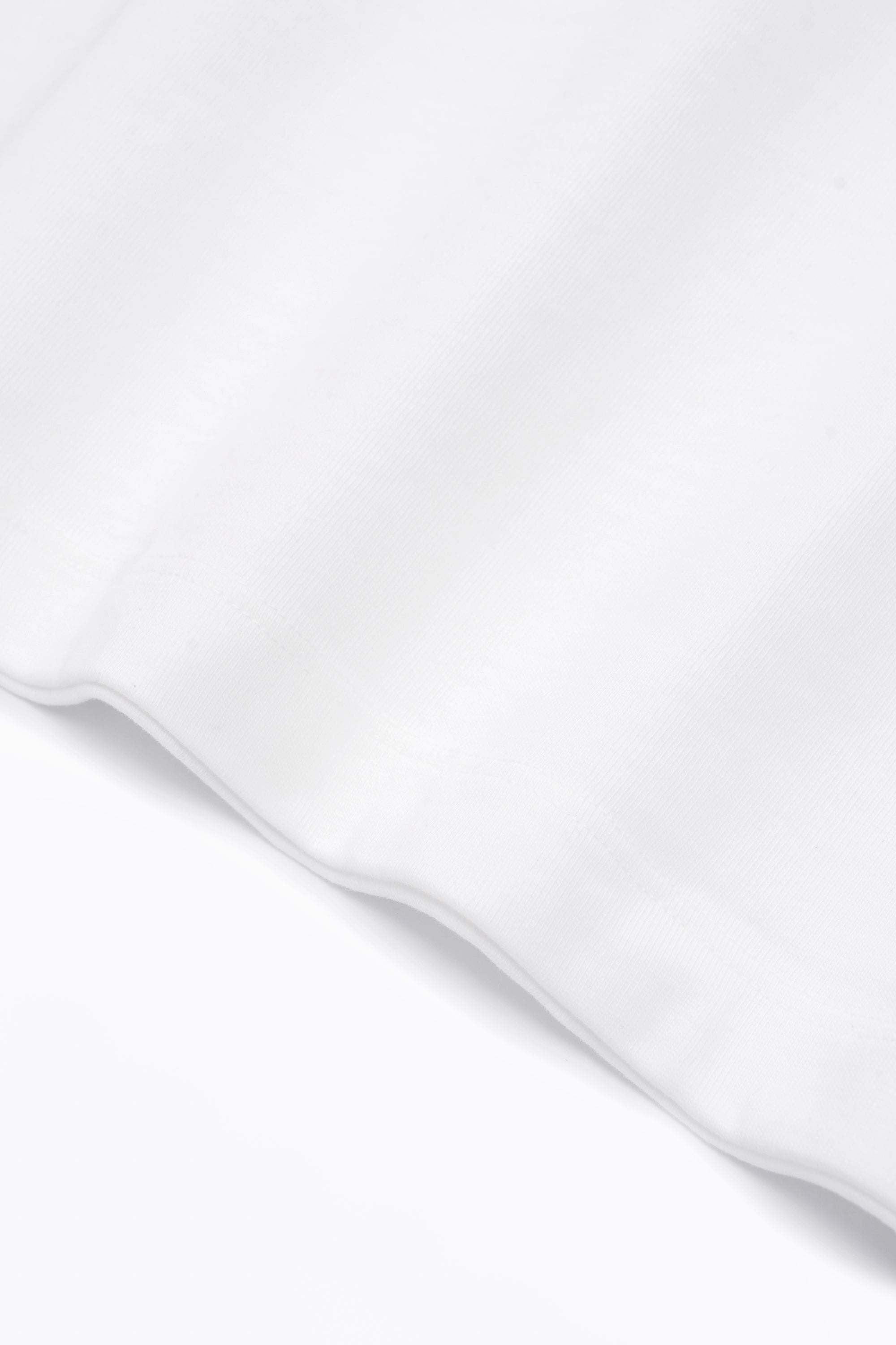 Fabric ripple of LW130T Rugby T-shirt in White