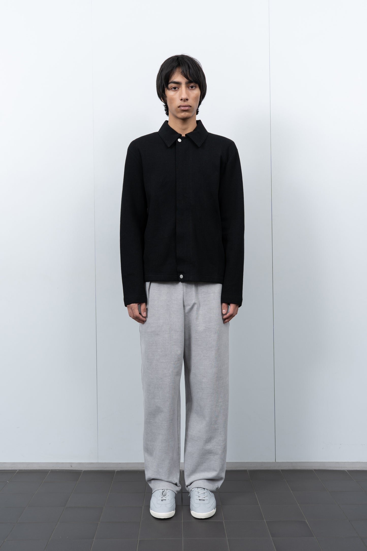LW1660 Double Knit Jacket in Black on a model