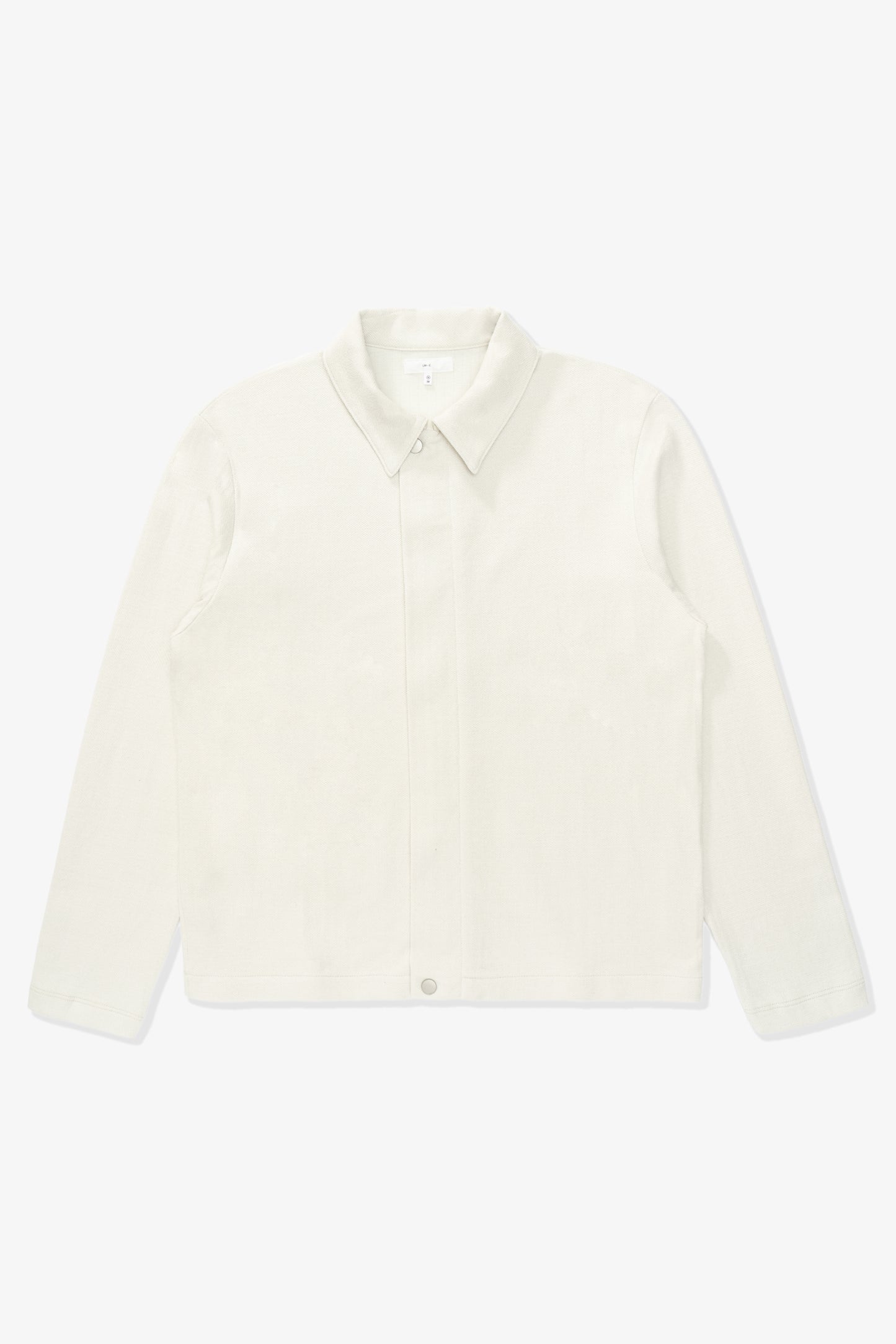 Full front-facing flat overview of LW1660 Double Knit Jacket in Off White