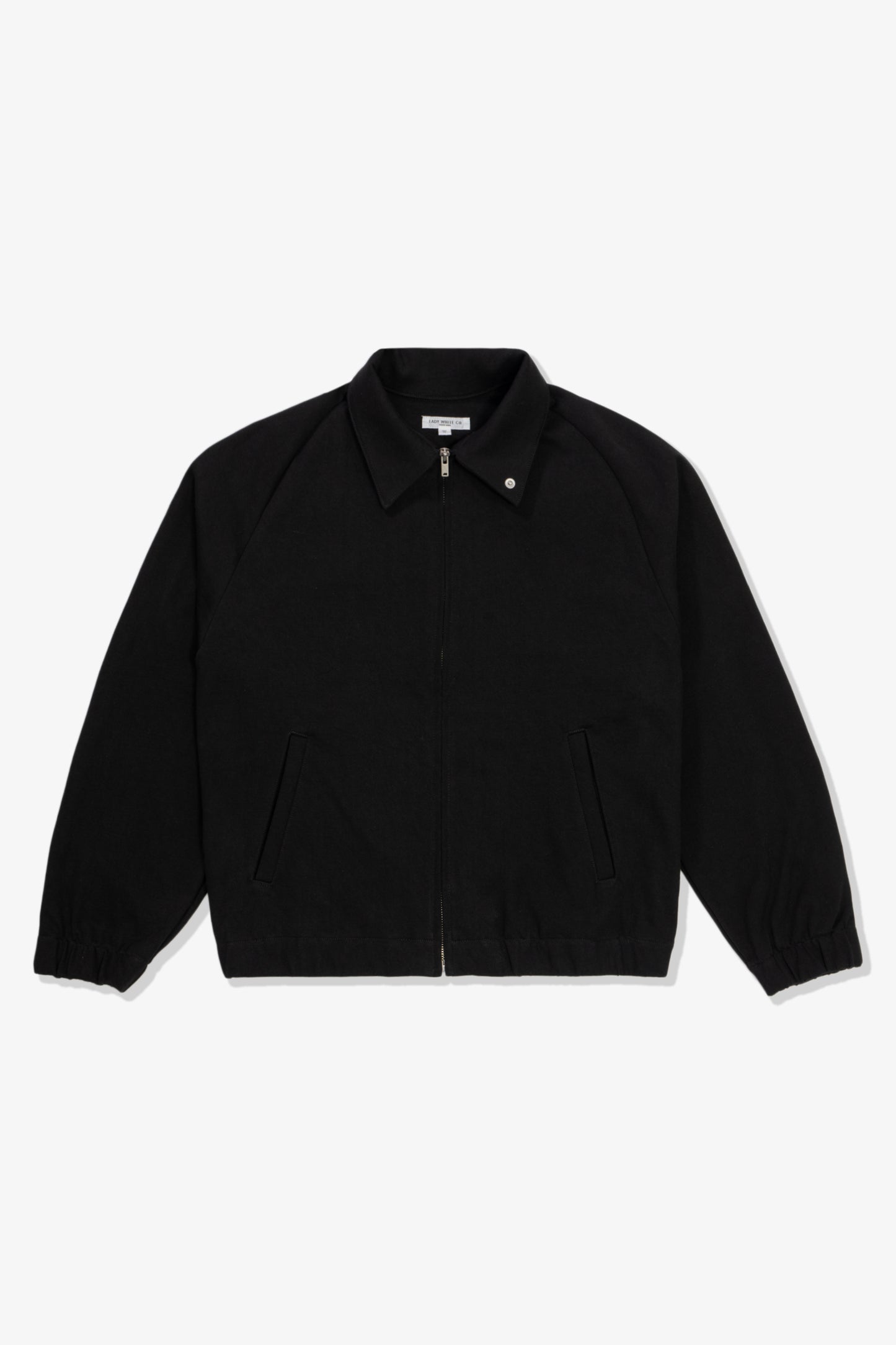 Full front-facing flat overview of LW1670 Coach Jacket in Black