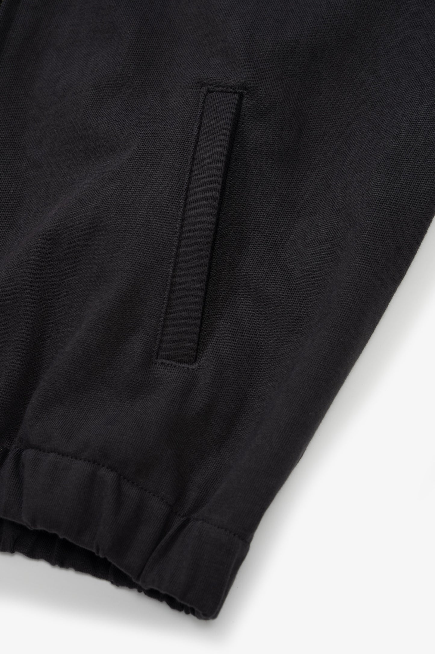 Zip detail of LW1670 Coach Jacket in Faded Black