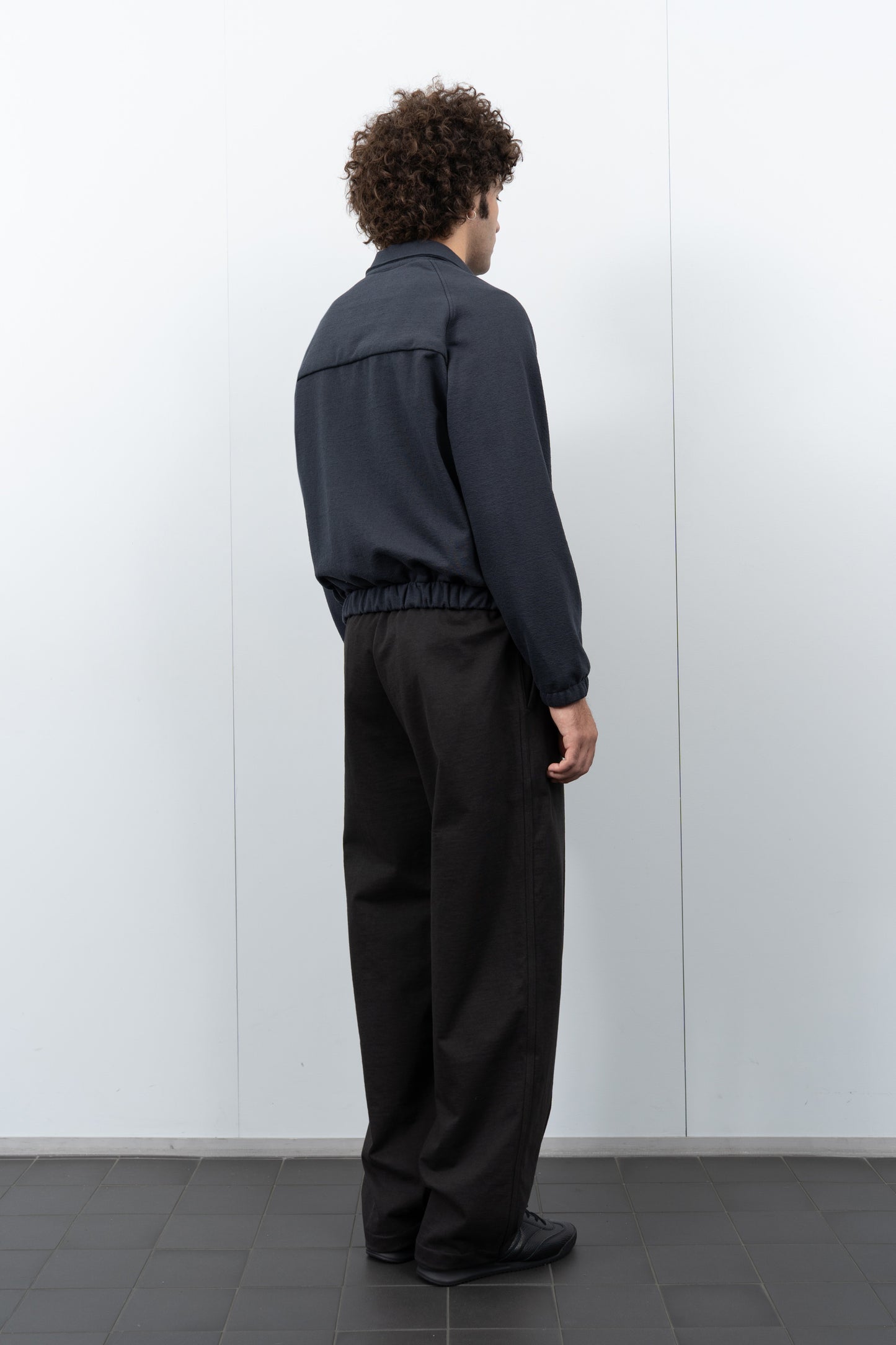 LW1680TEX Textured Coach Jacket on a model