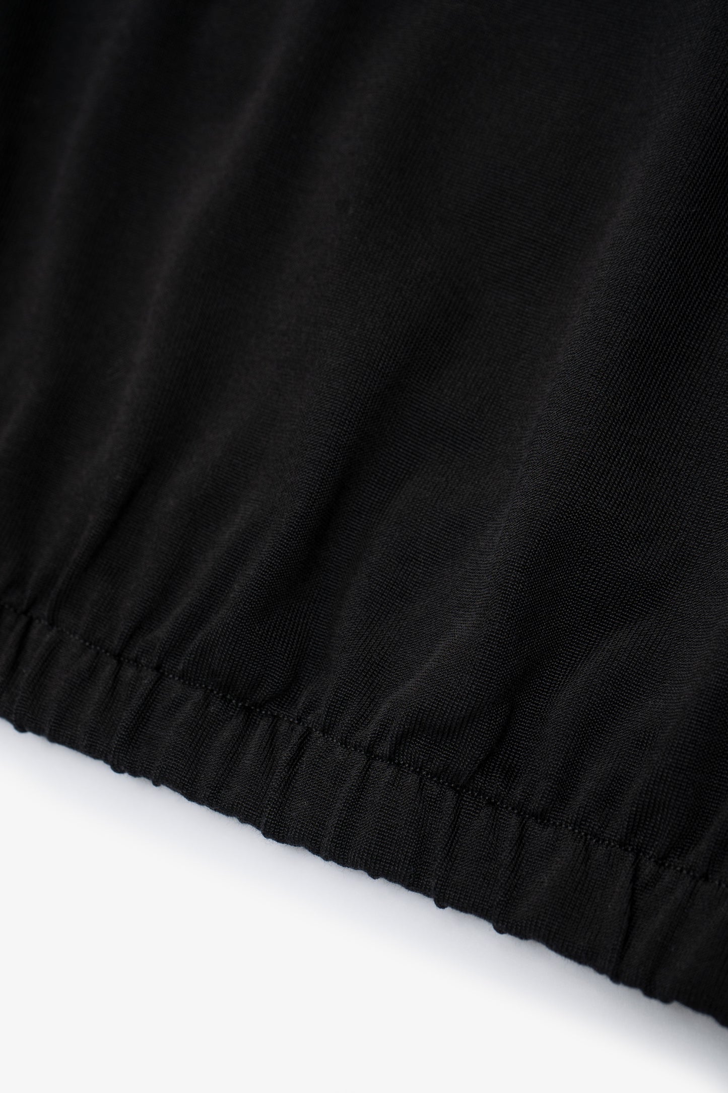 Hem detail of LW432CR CR Richmond Polo in Black