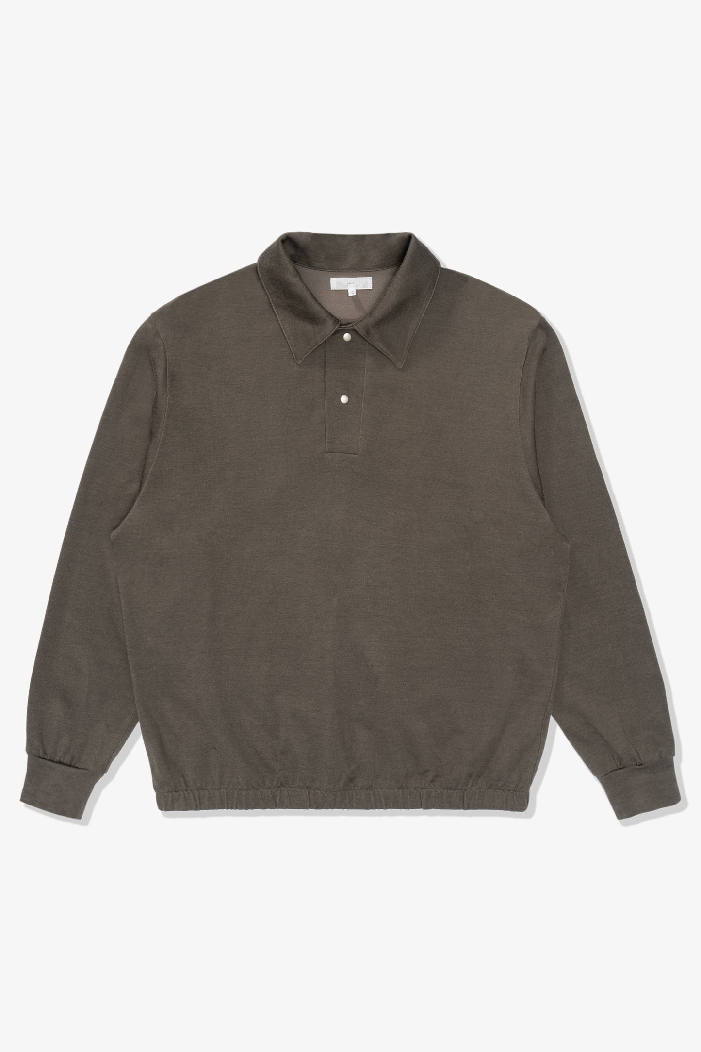 Full front-facing flat overview of LW432CR CR Richmond Polo in Grey Olive