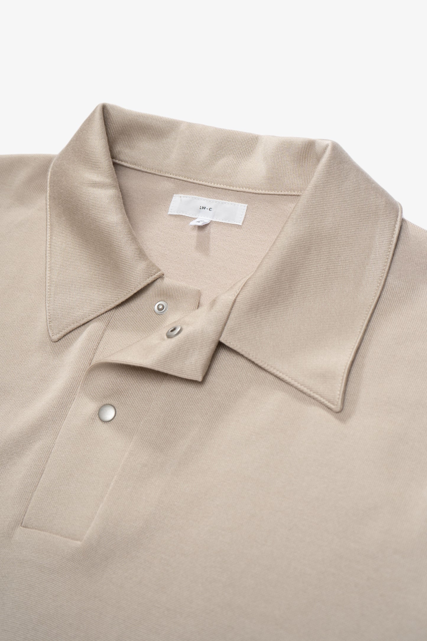 Collar detail of LW432CR CR Richmond Polo in Off White
