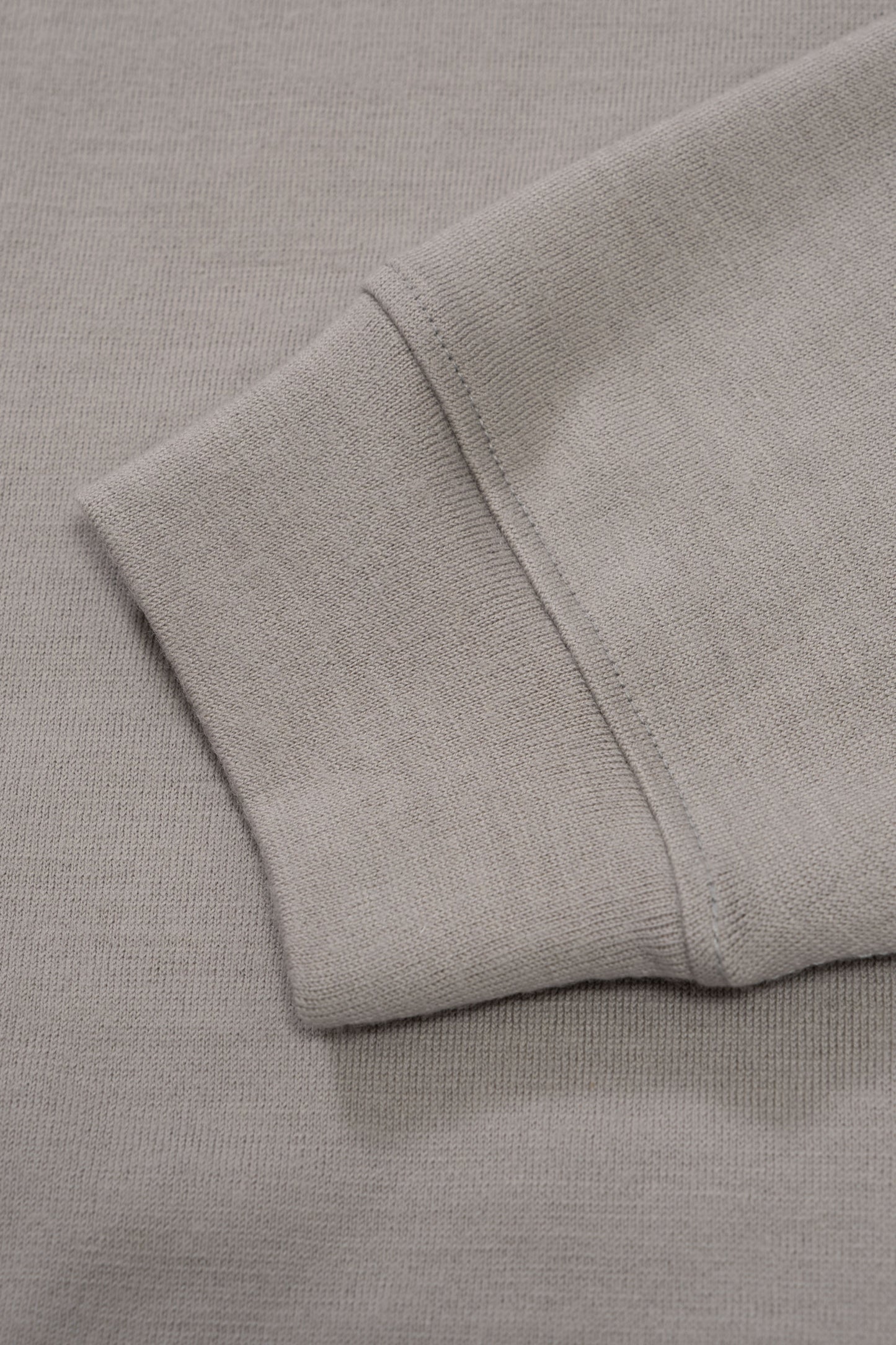 Placket detail of LW444W Wool Button Up in Silver