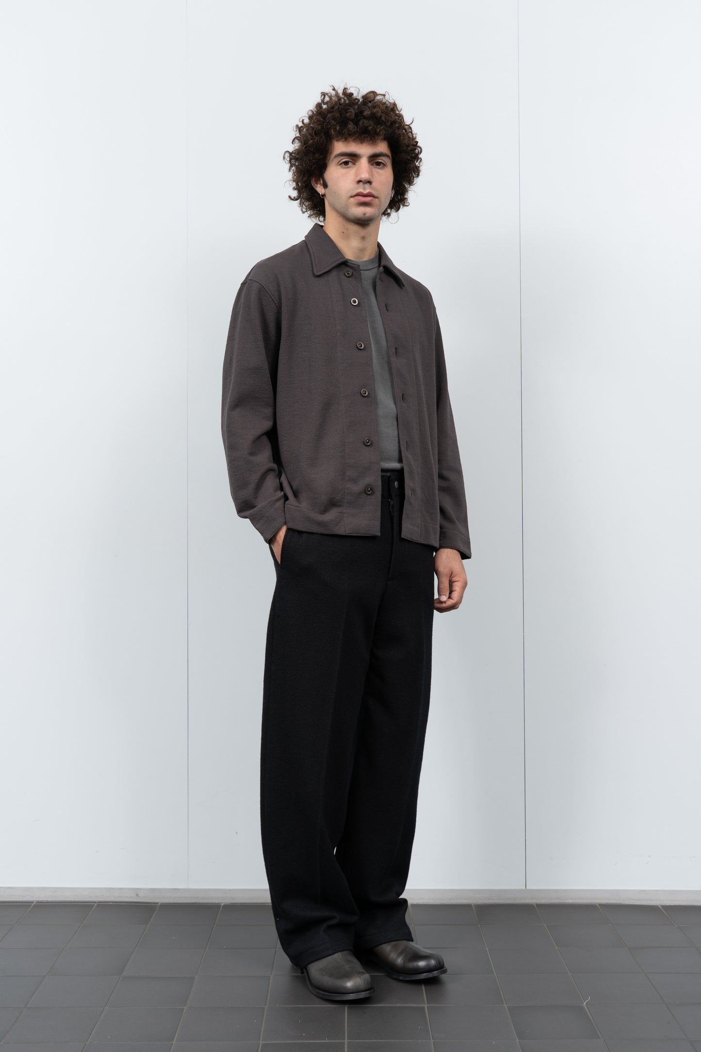 FRANCISCO BUTTON DOWN - BLACK MUSHROOM