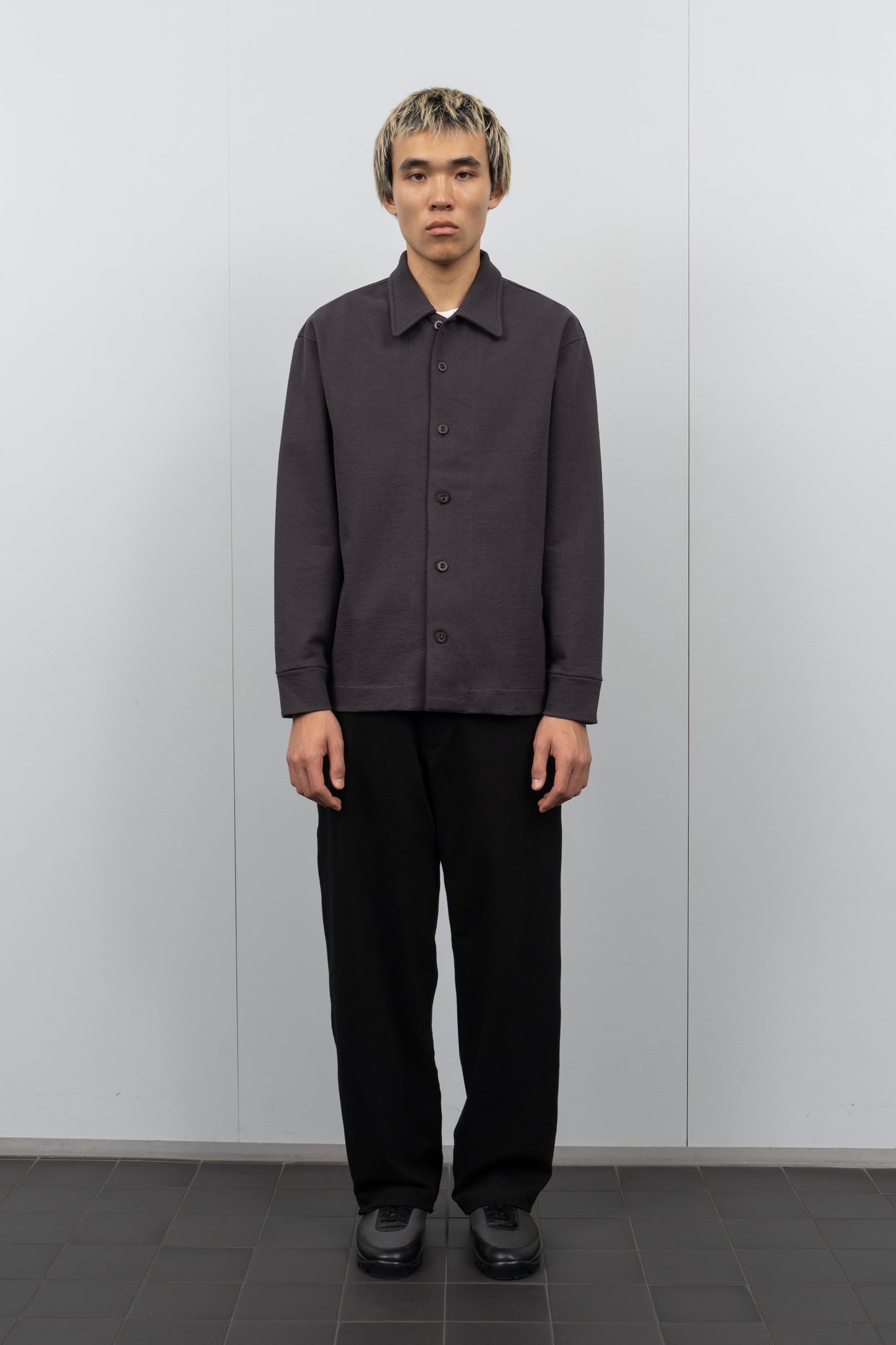 FRANCISCO BUTTON DOWN - TIRE BLACK