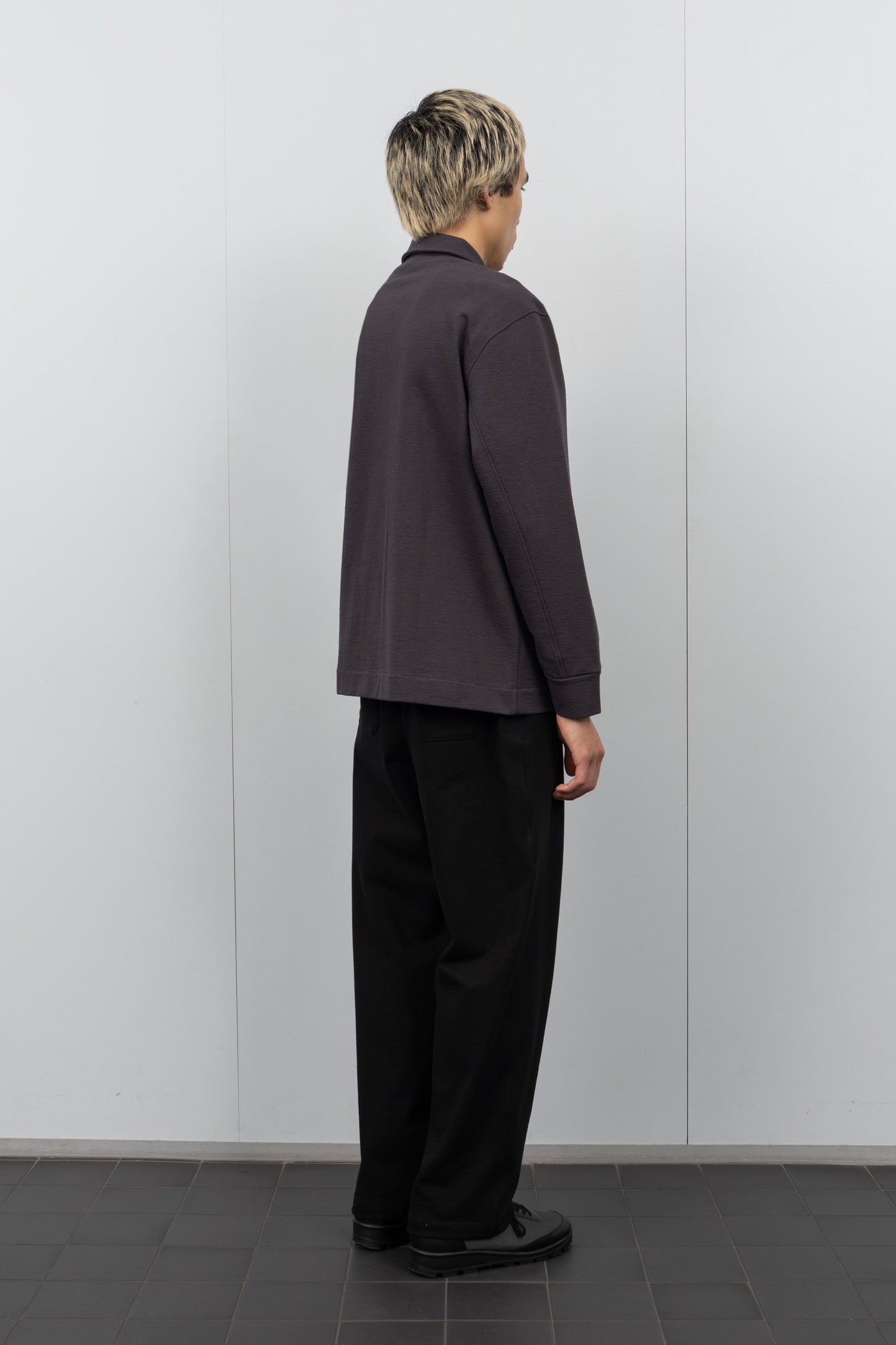 FRANCISCO BUTTON DOWN - TIRE BLACK
