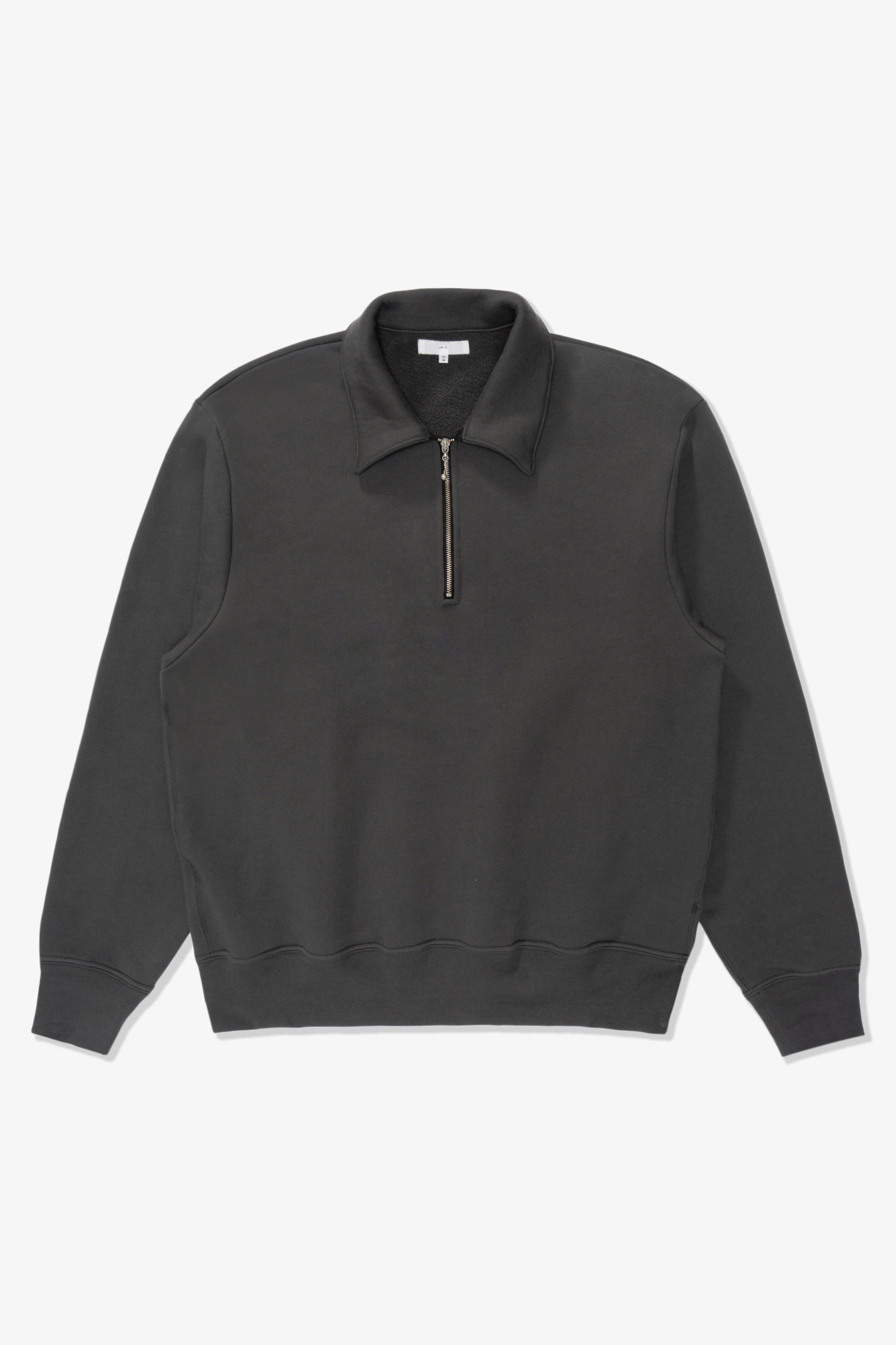 QUARTER ZIP SWEATSHIRT FADED BLACK – LADY WHITE