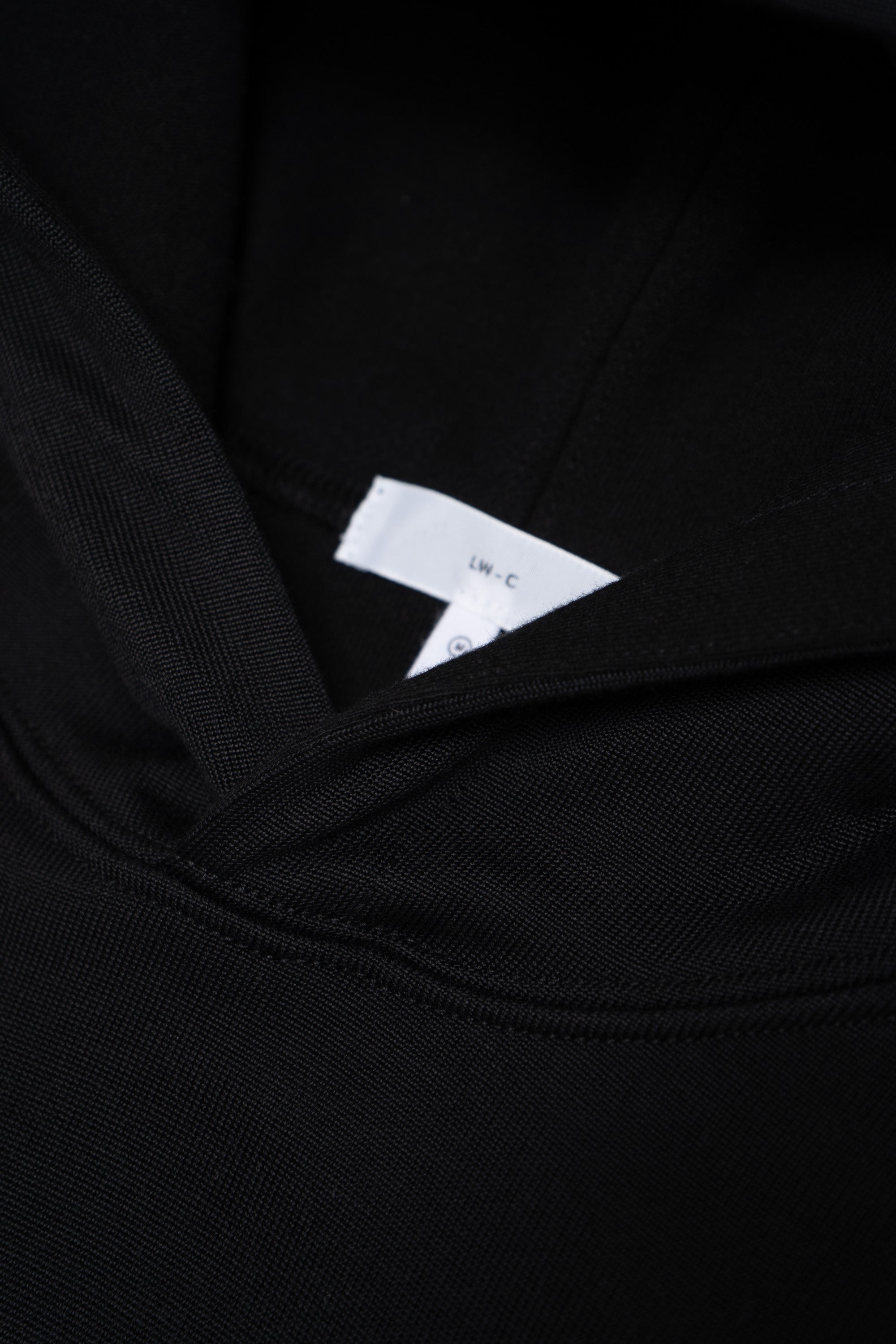 2 PLY CR HOODIE - BLACK