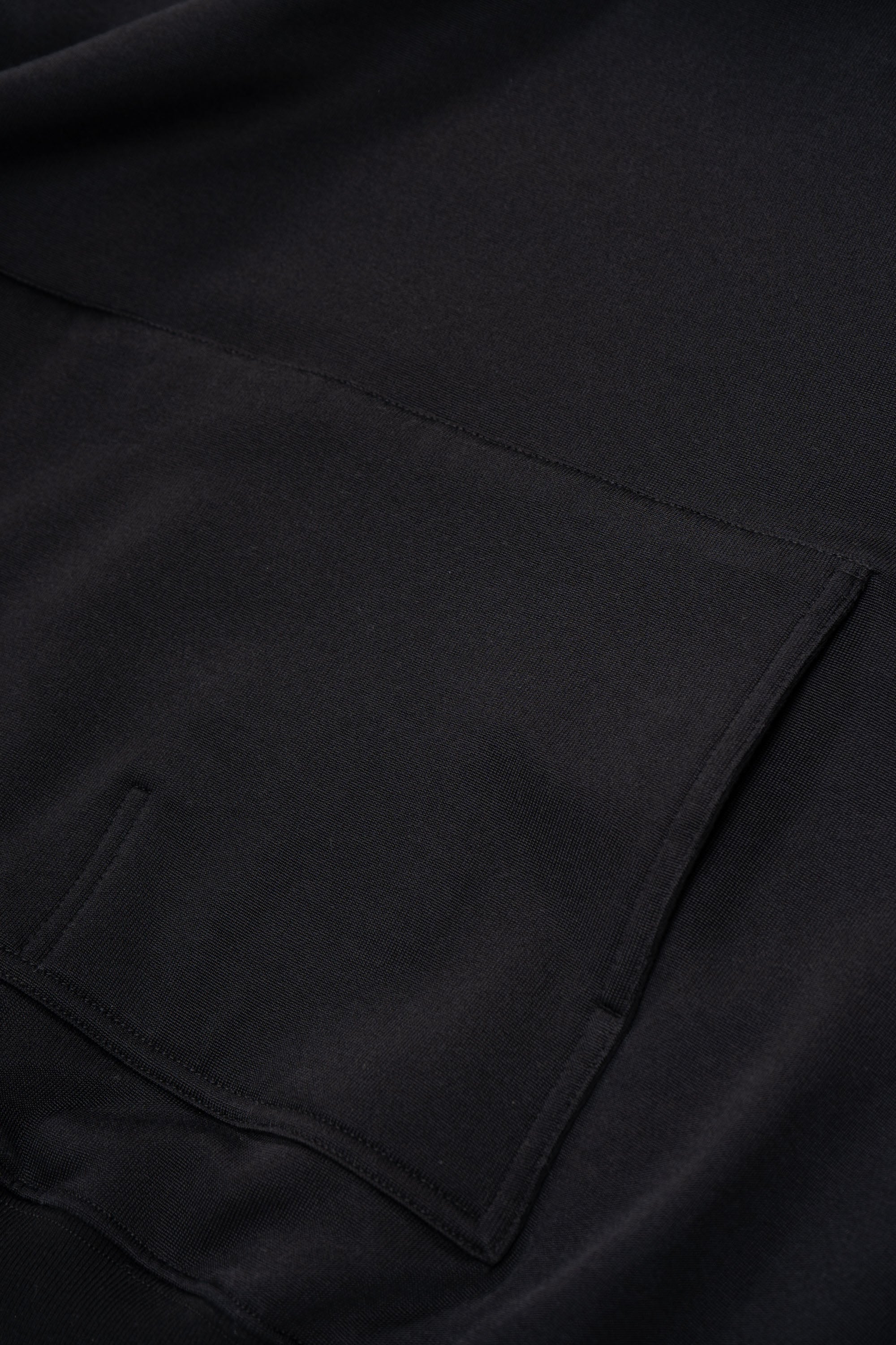 2 PLY CR HOODIE - BLACK