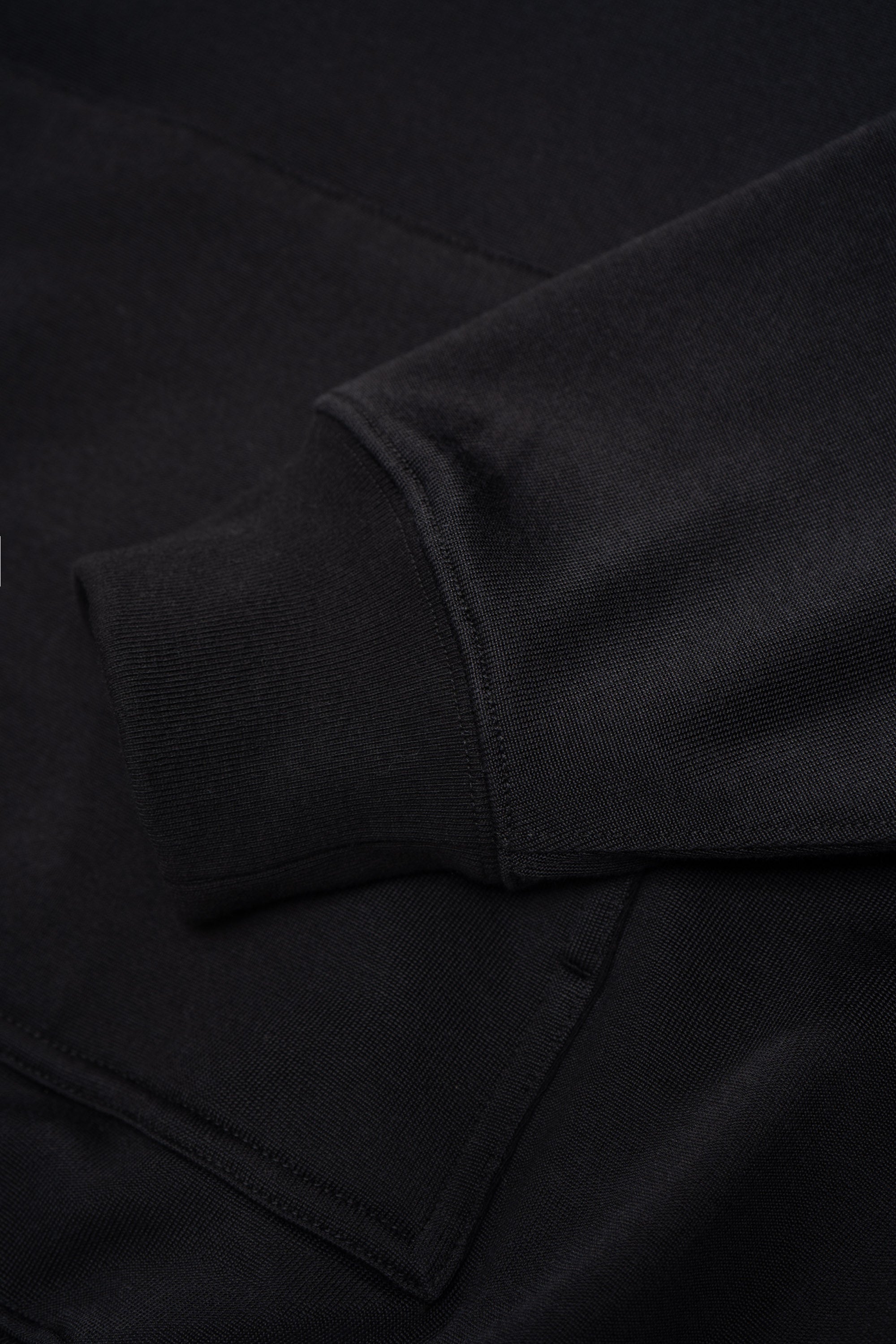 2 PLY CR HOODIE - BLACK