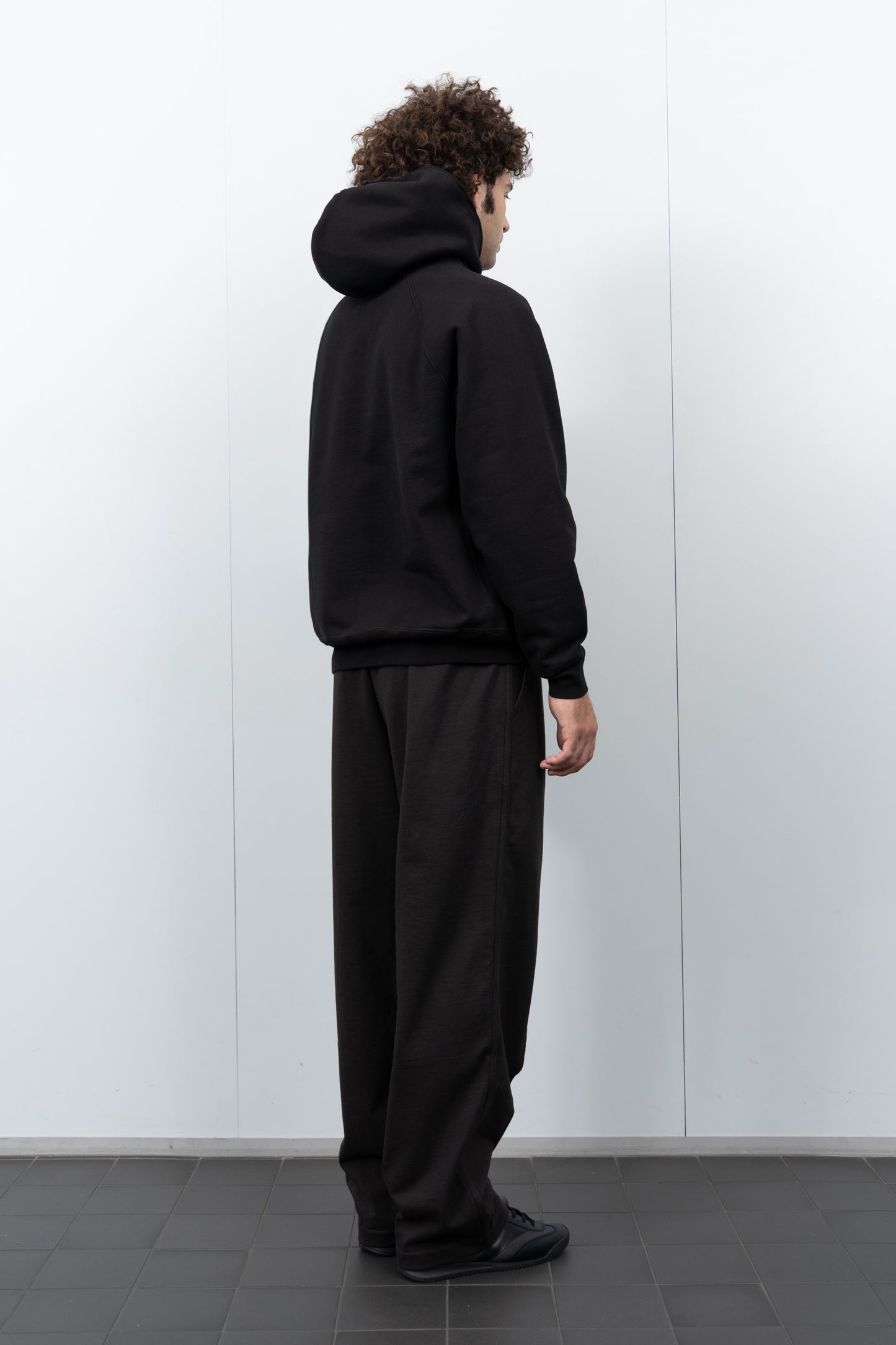 LW680 Super Weighted Hoodie on a model