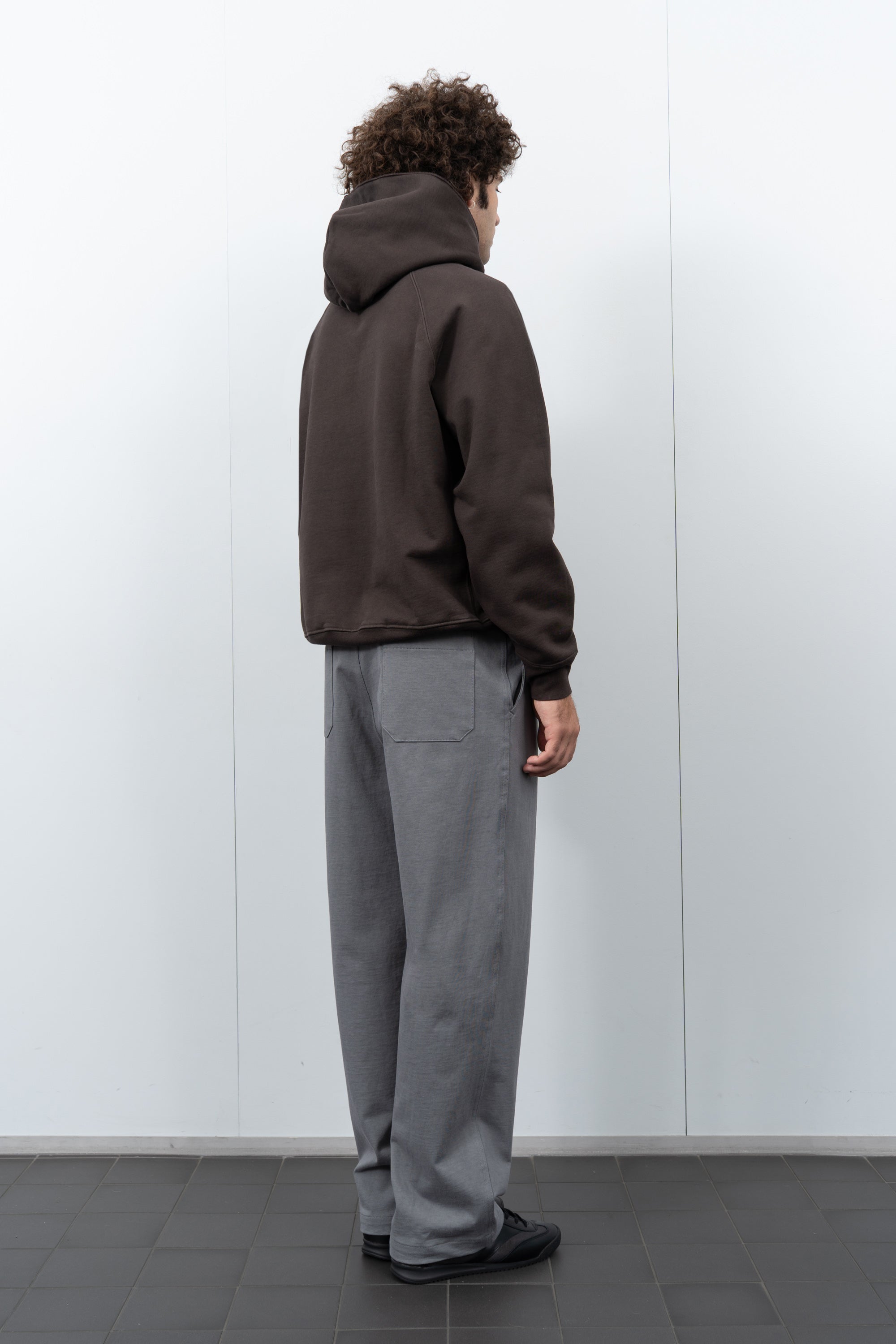 LW680 Super Weighted Hoodie on a model