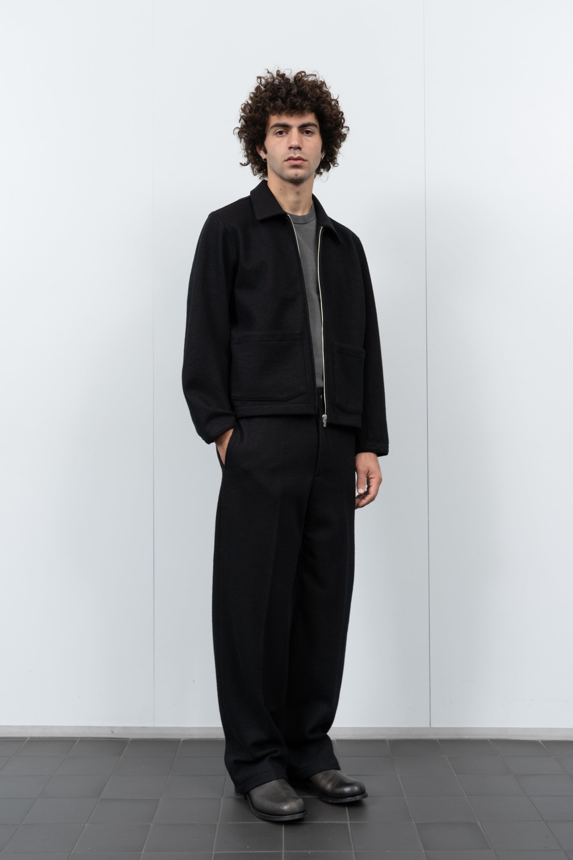 LOMA BLOUSON - BLACK
