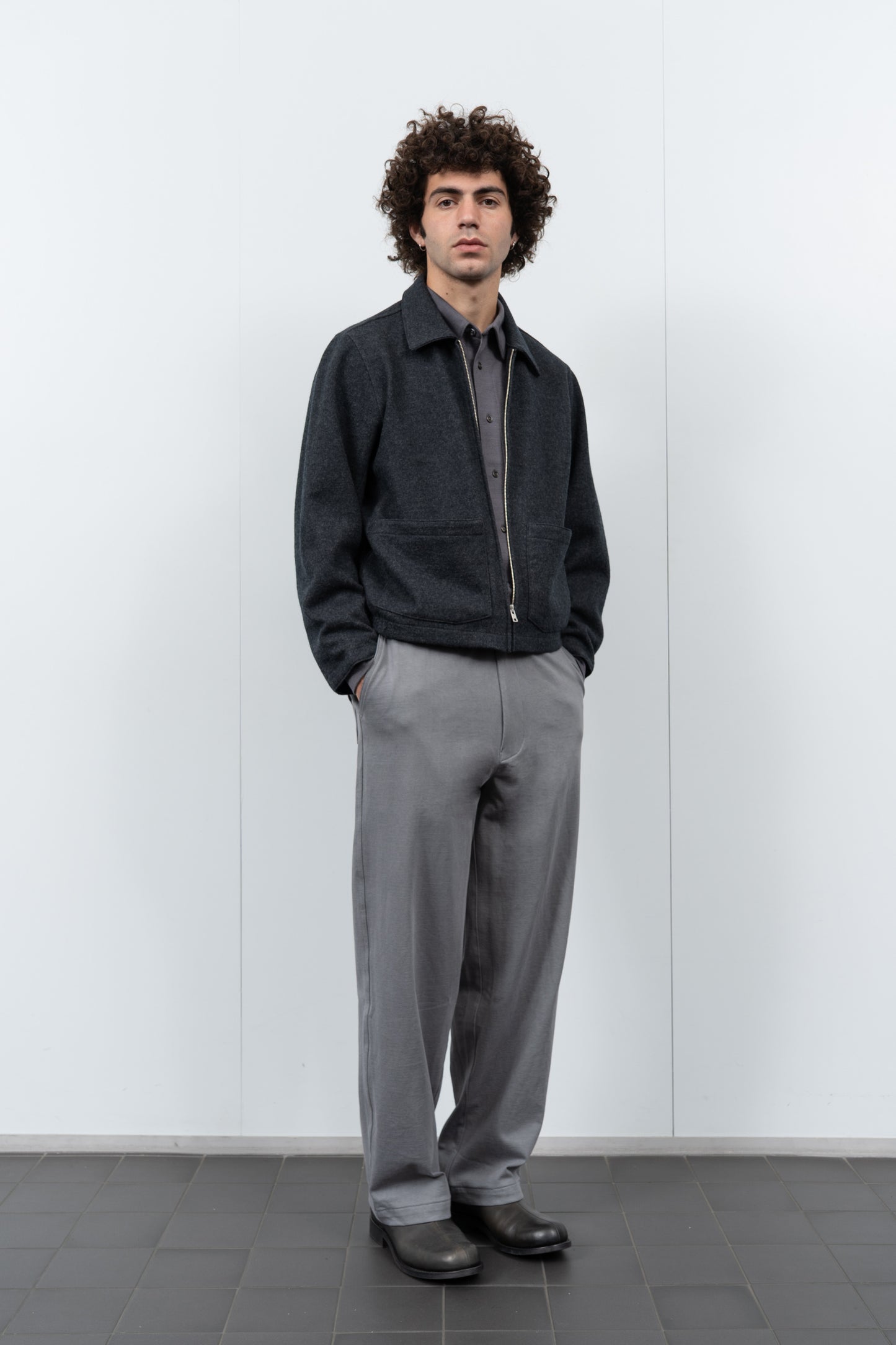 LOMA BLOUSON - CHARCOAL