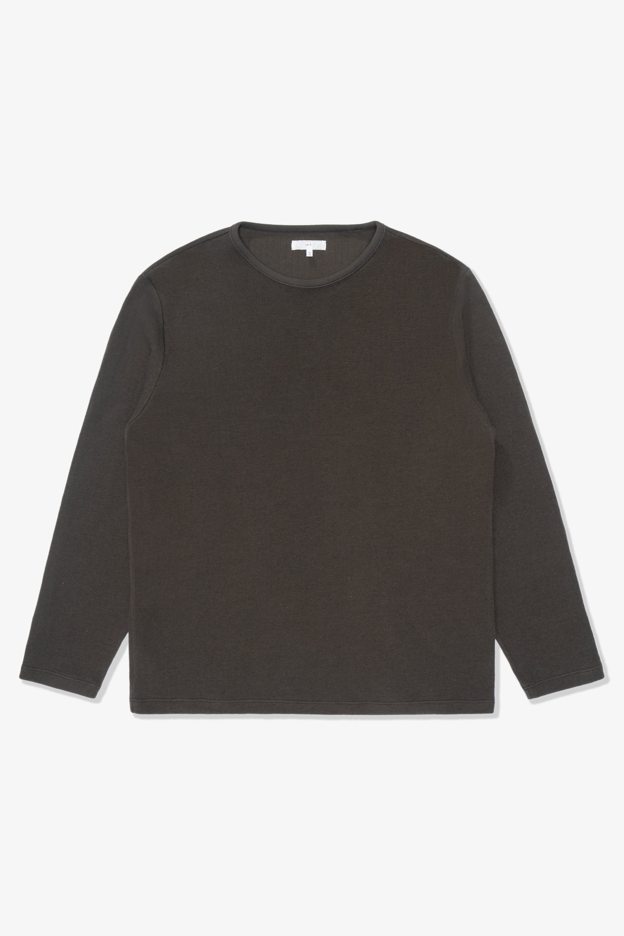 DOUBLE KNIT SWEATER - BLACK MUSHROOM – LADY WHITE CO.