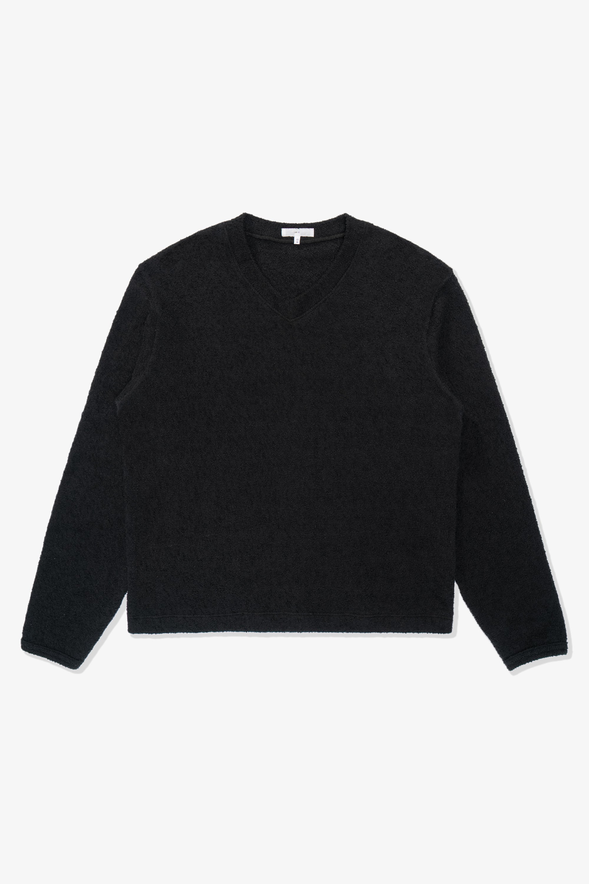 TEDDY HIGH V-NECK - BLACK – LADY WHITE CO.