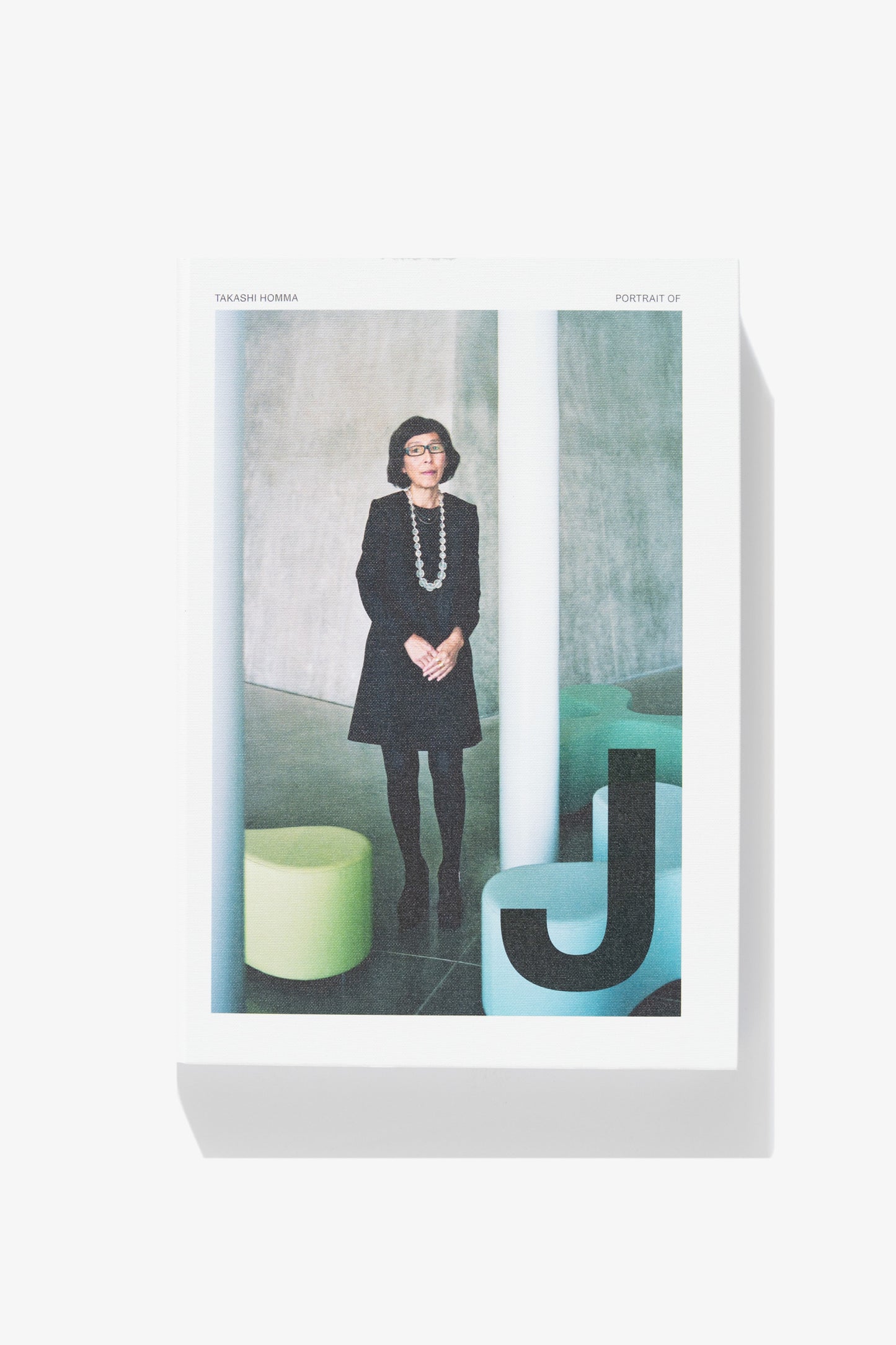 Overhead lay-flat image of cover of Takashi Homma's "Portrait of J"