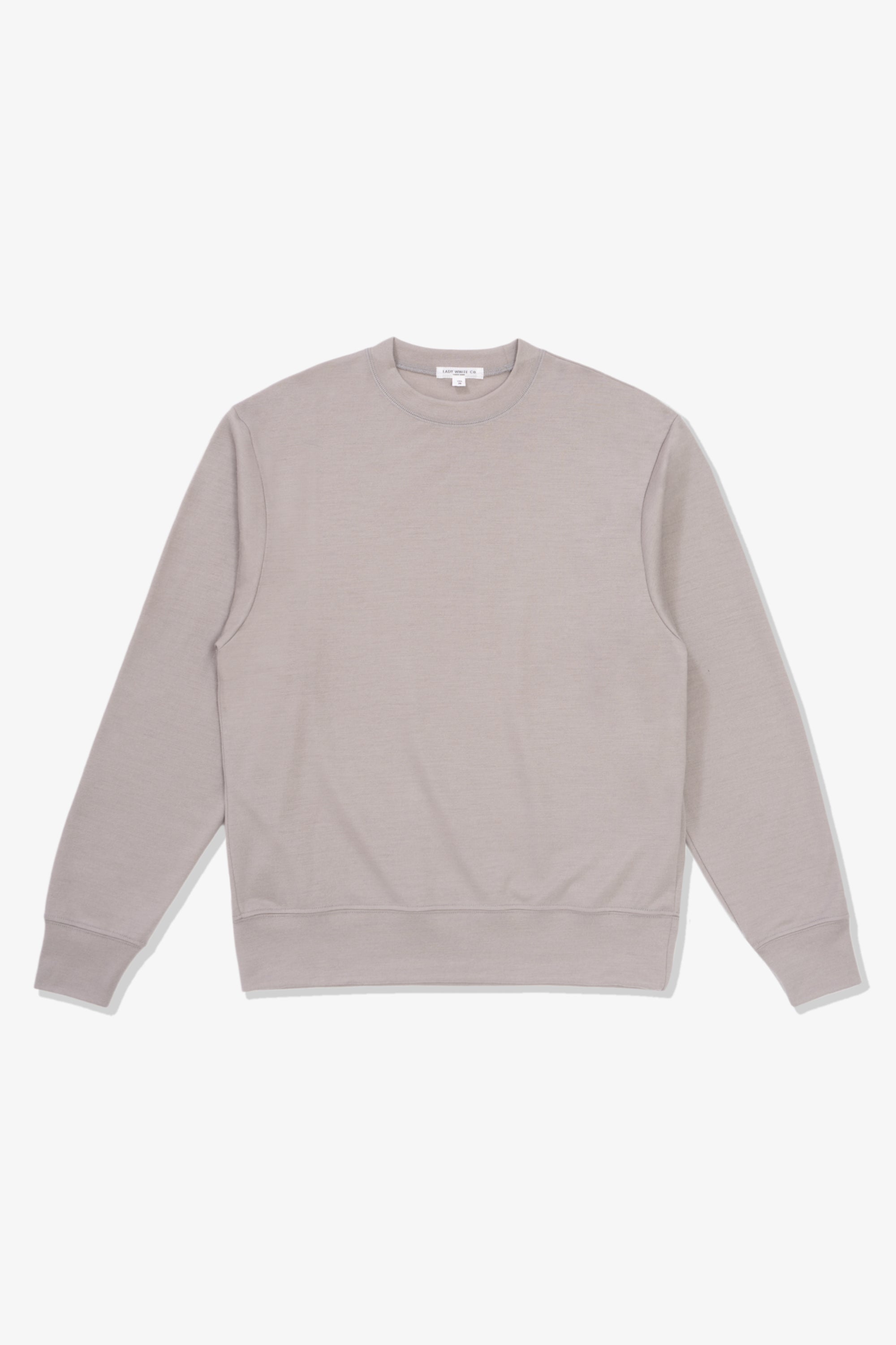 WOOL JERSEY SWEATER - SILVER