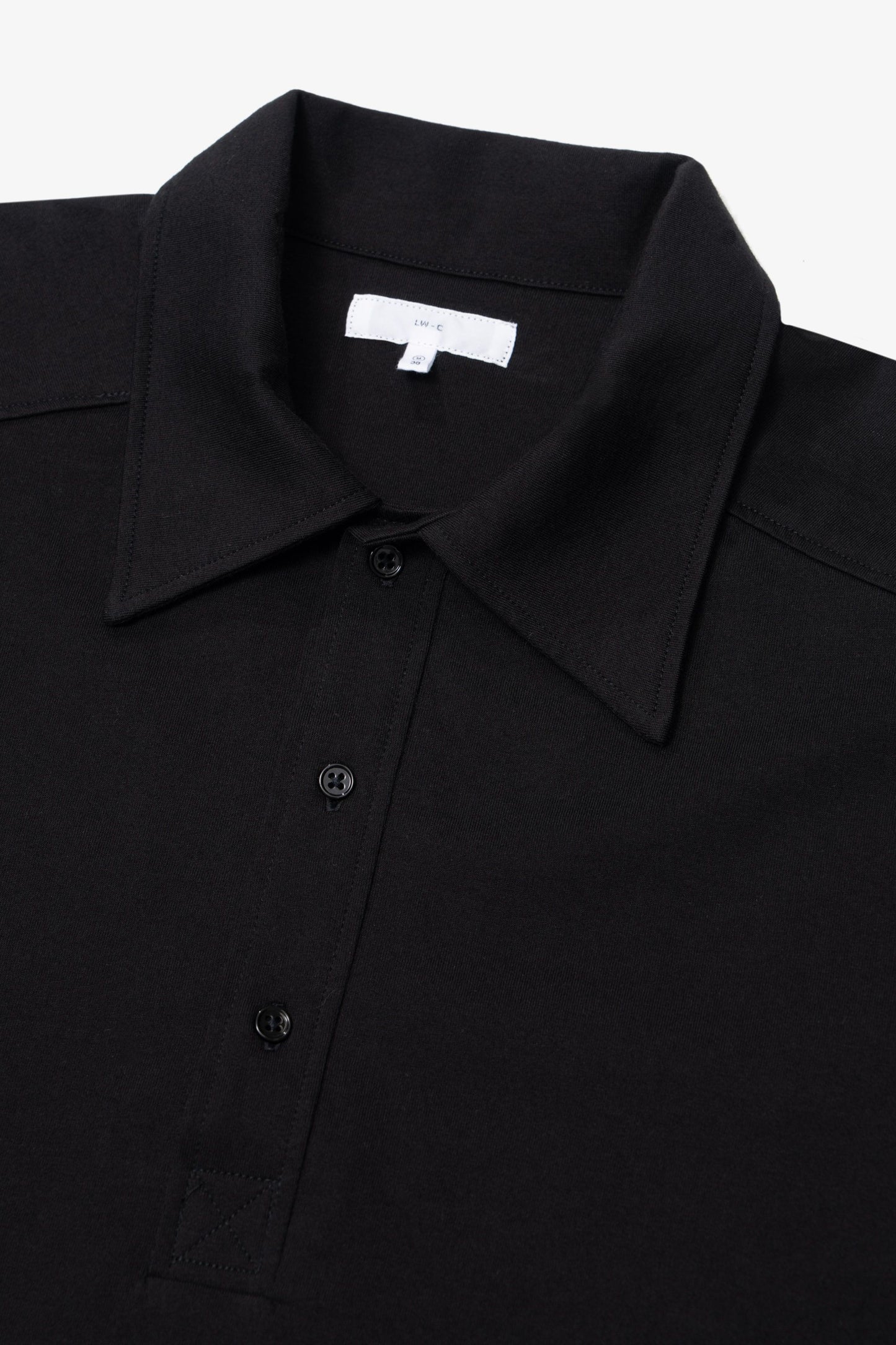 L/S WALTER POLO - BLACK